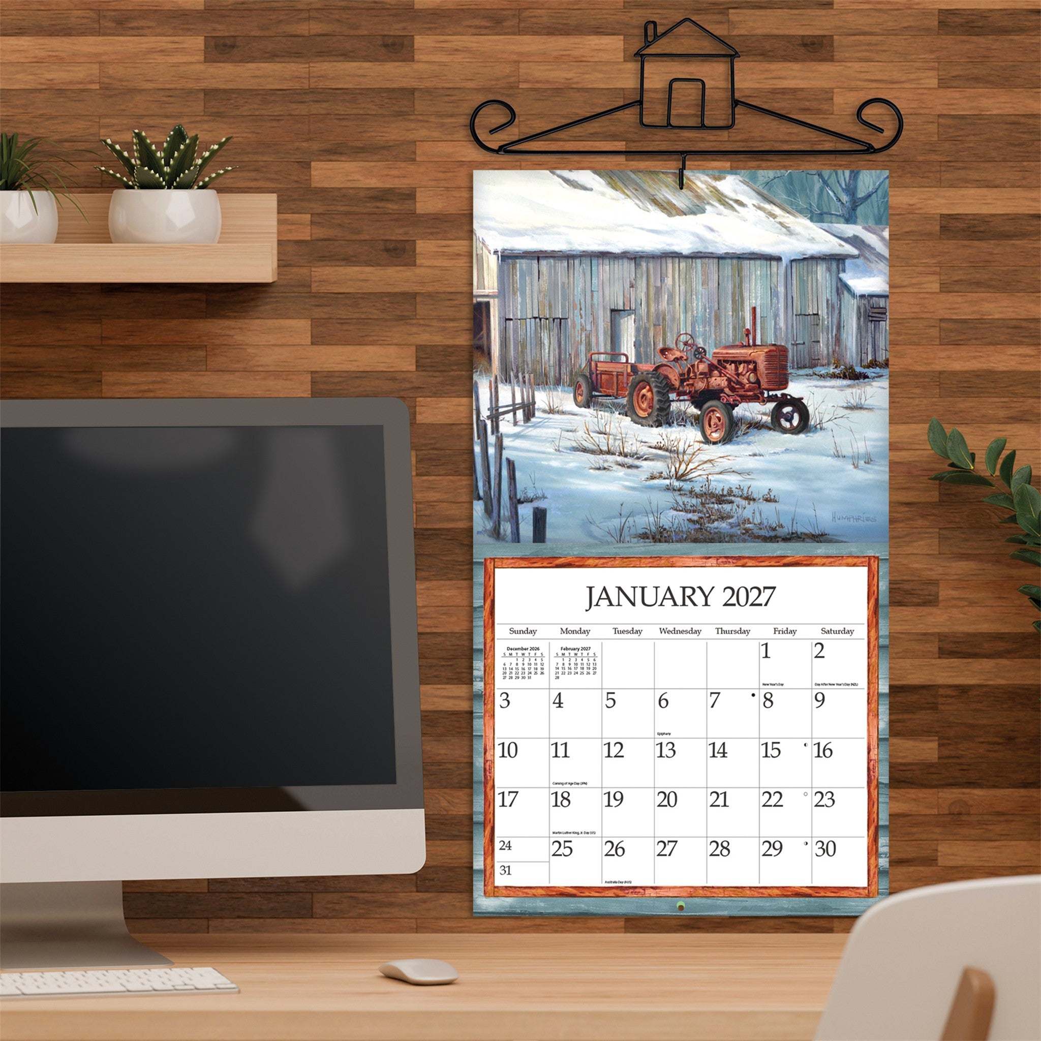 Simple Country Special Edition with Print 2027 Wall Calendar