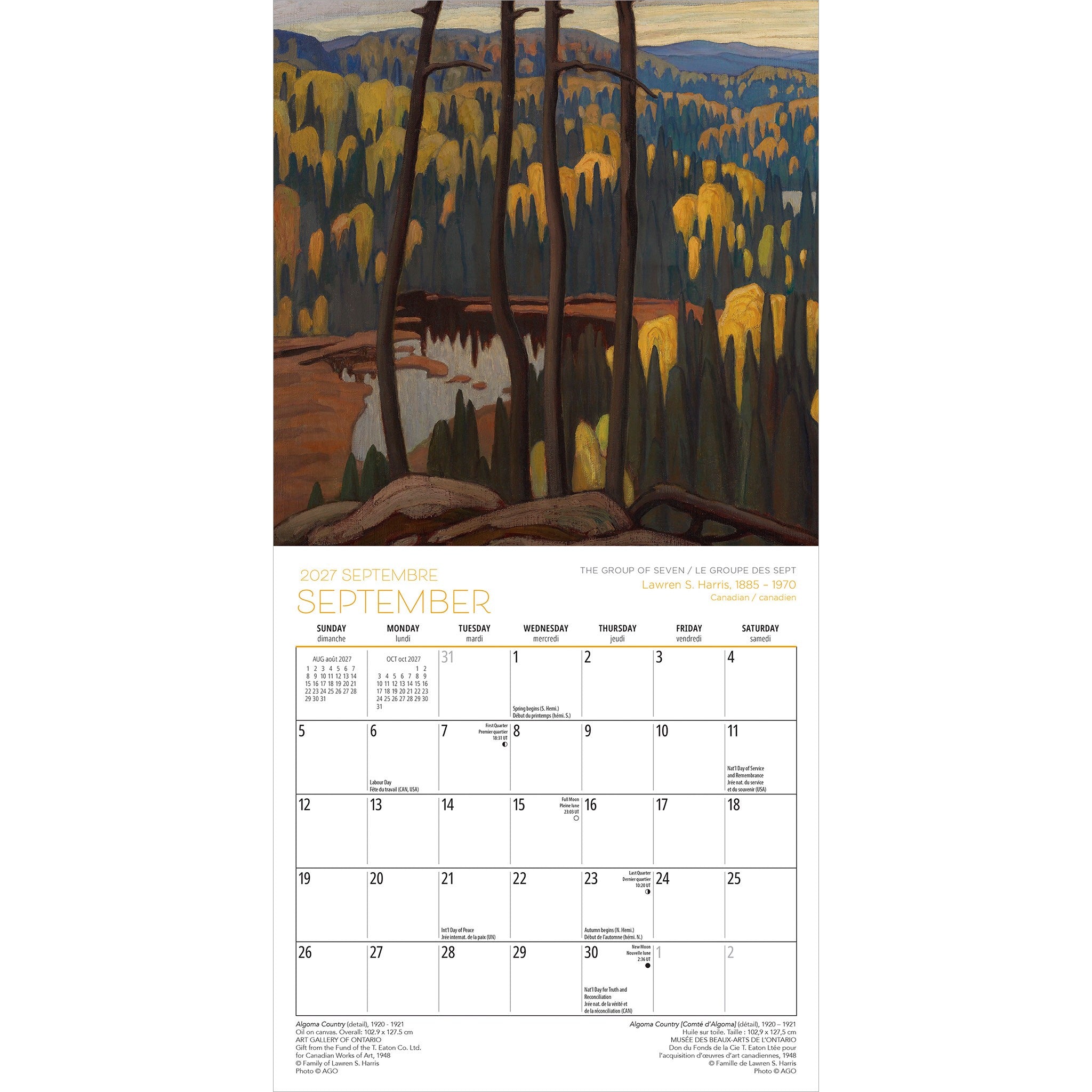 The Group of Seven / Le Groupe des Sept Art Gallery of Ontario 2027 Mini Calendar - Online Only
