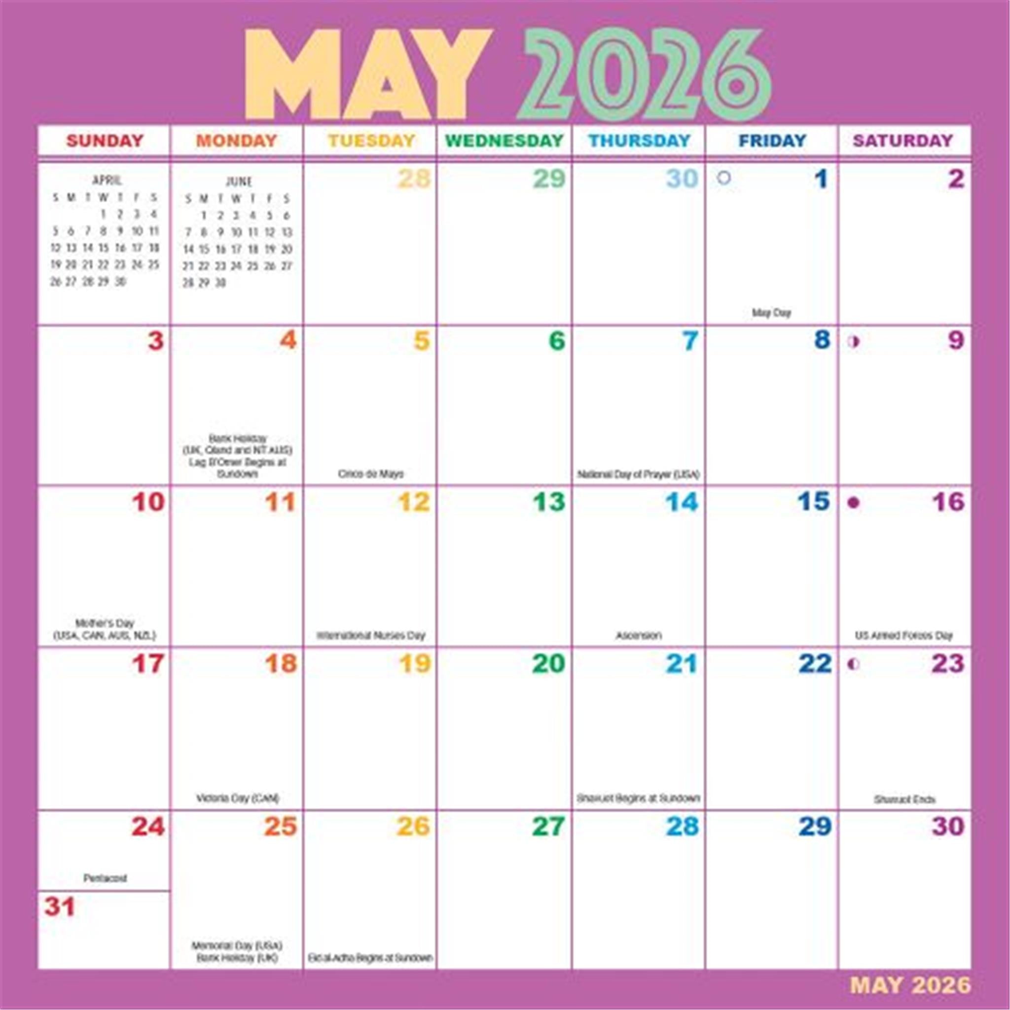 Rainbow Magic Grip 2025-2026 Exclusive Mini Calendar