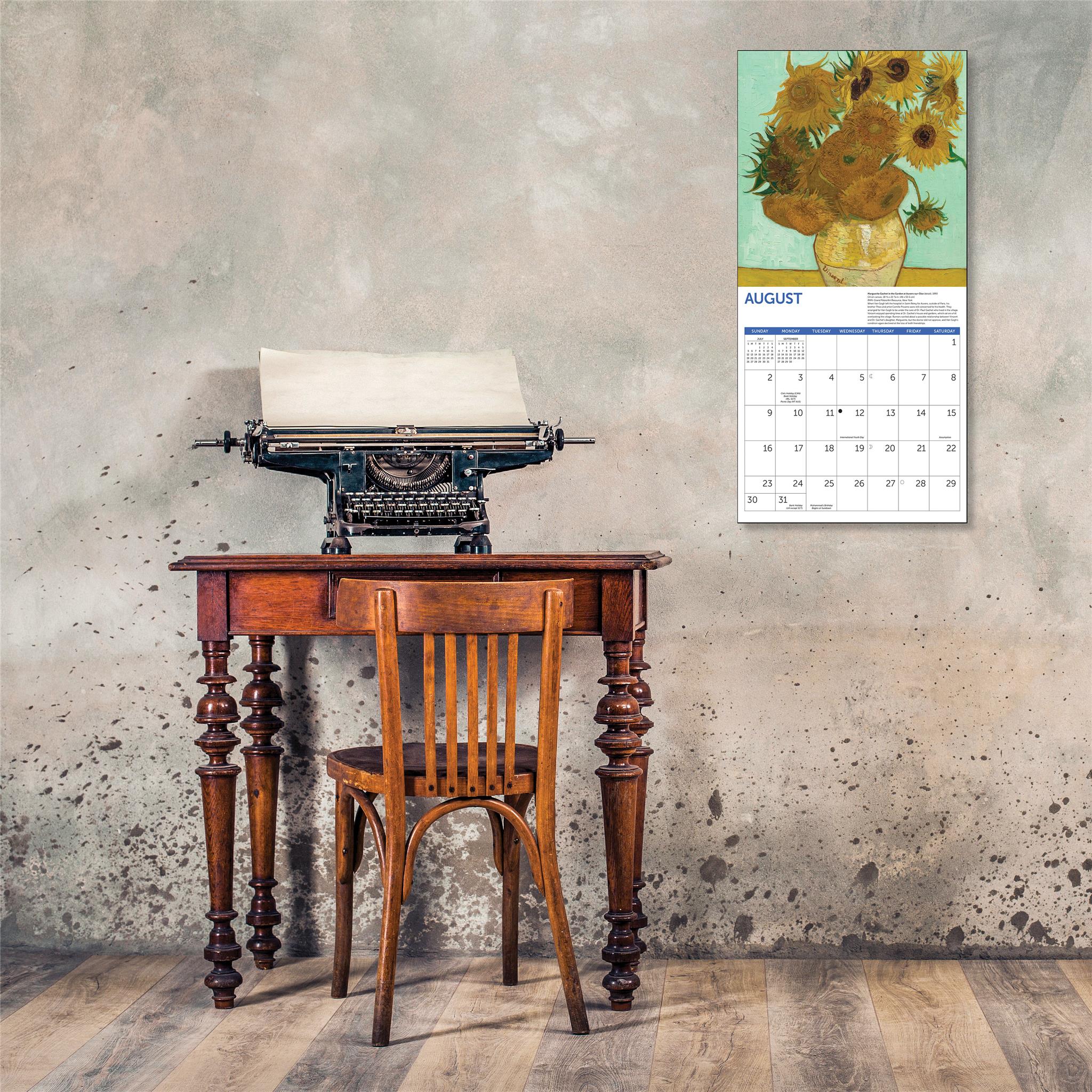 Calendrier mural Van Gogh Fleurs 2026