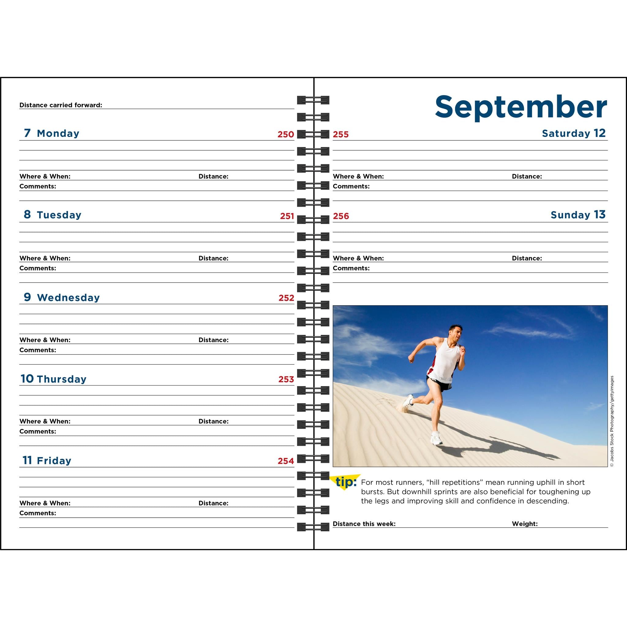 Complete Runner's Log 2026 Engagement Calendar