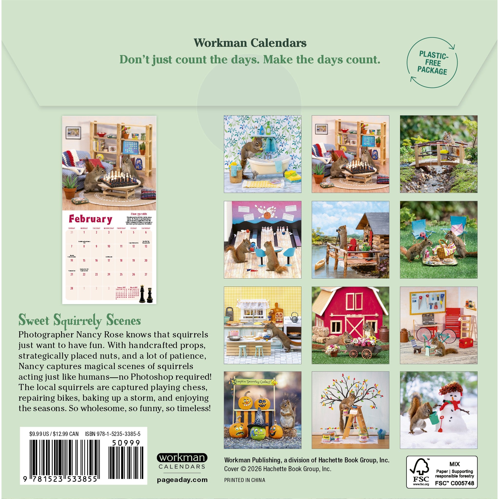 Secret Life of Squirrels Calendrier Mini 2027