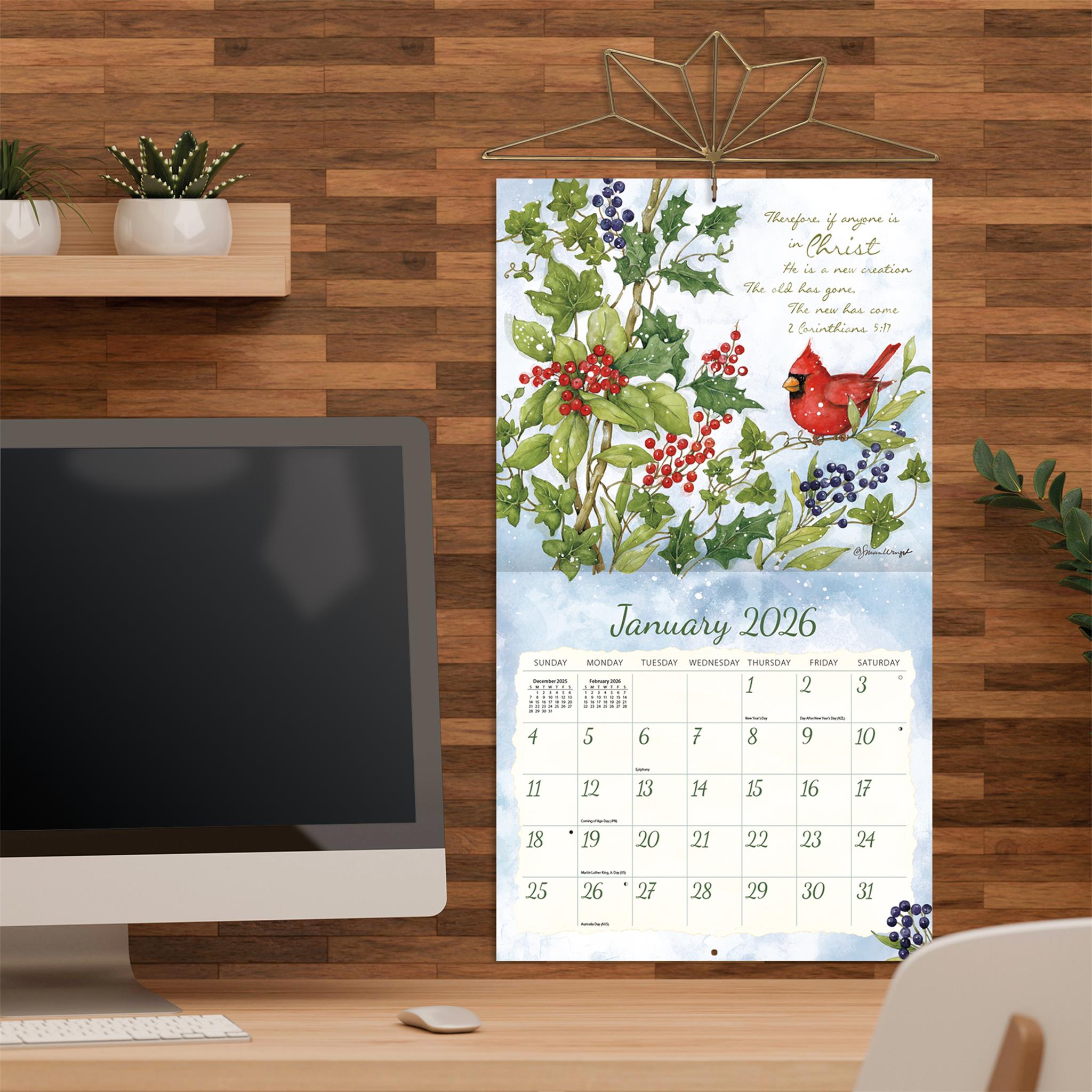 Natures Grace 2026 Wall Calendar