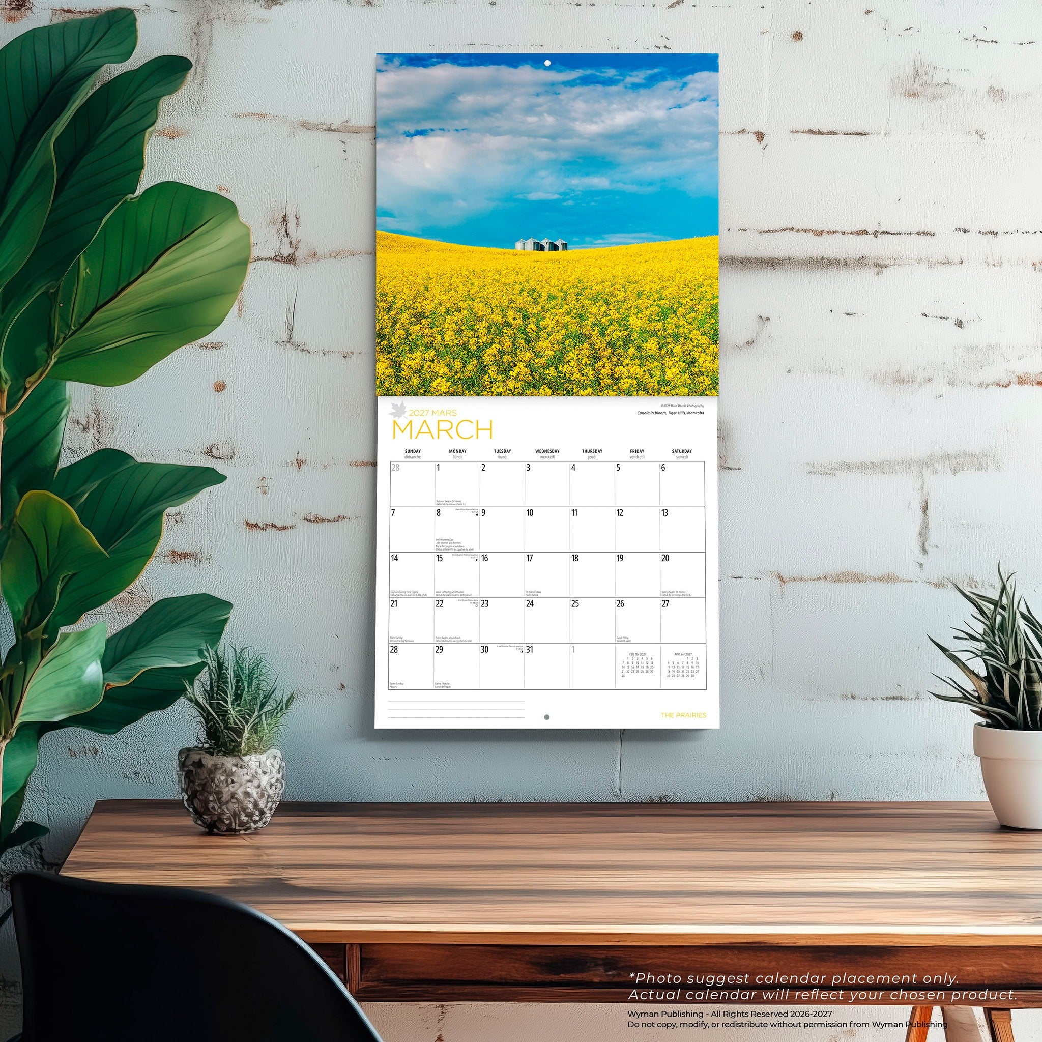 The Prairies 2027 Wall Calendar