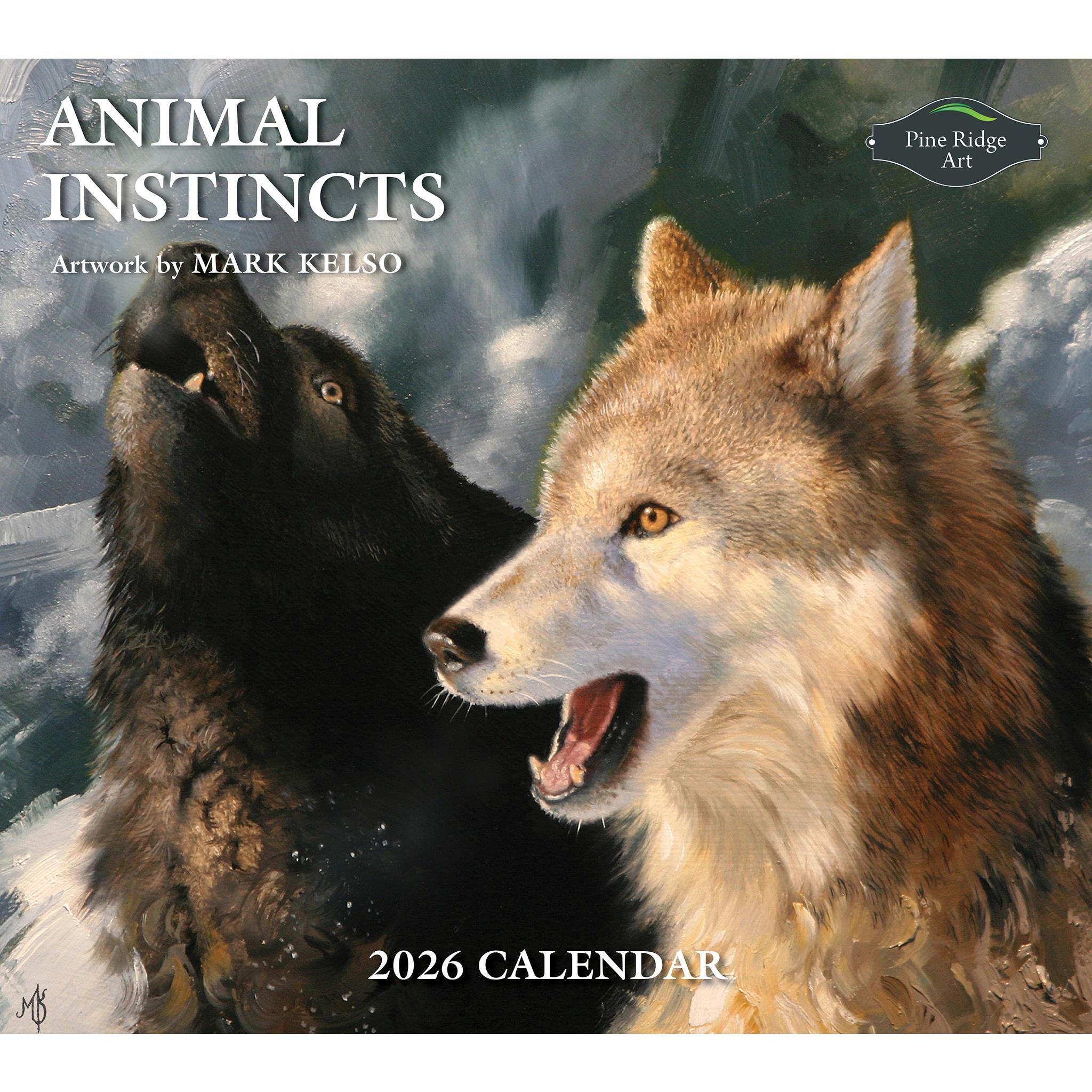Calendrier mural 2026 « Instincts animaux » - Disponible uniquement en ligne