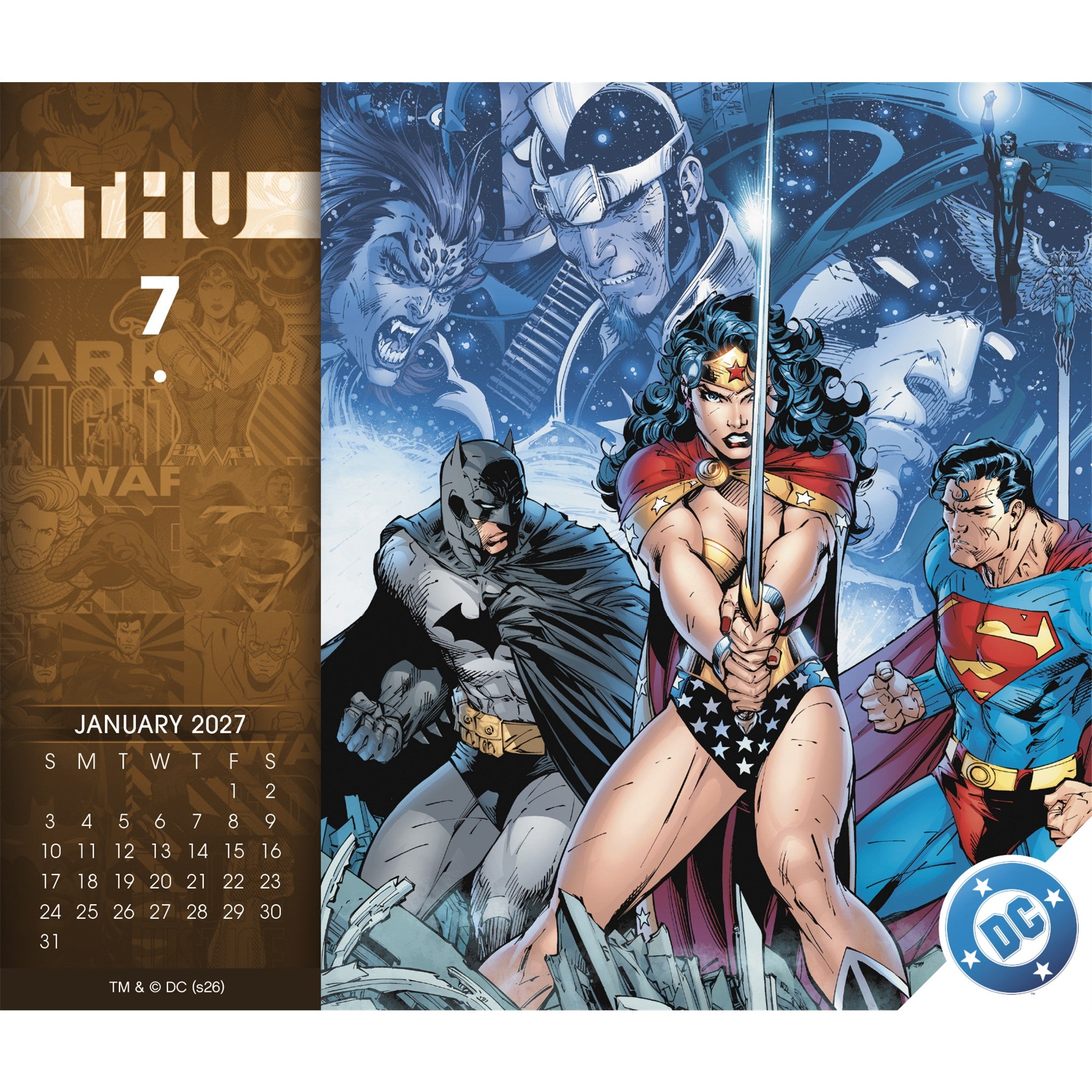 DC Comics 2027 Box Calendar - Online Only