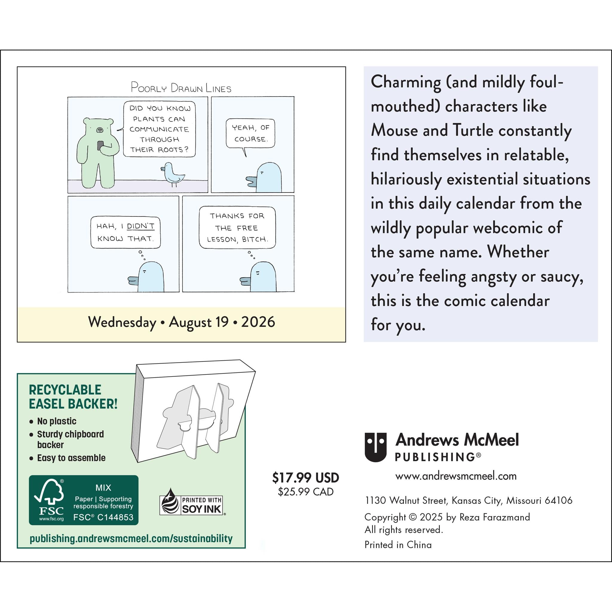 Calendrier 2026 « Lignes mal dessinées » (édition en ligne uniquement)