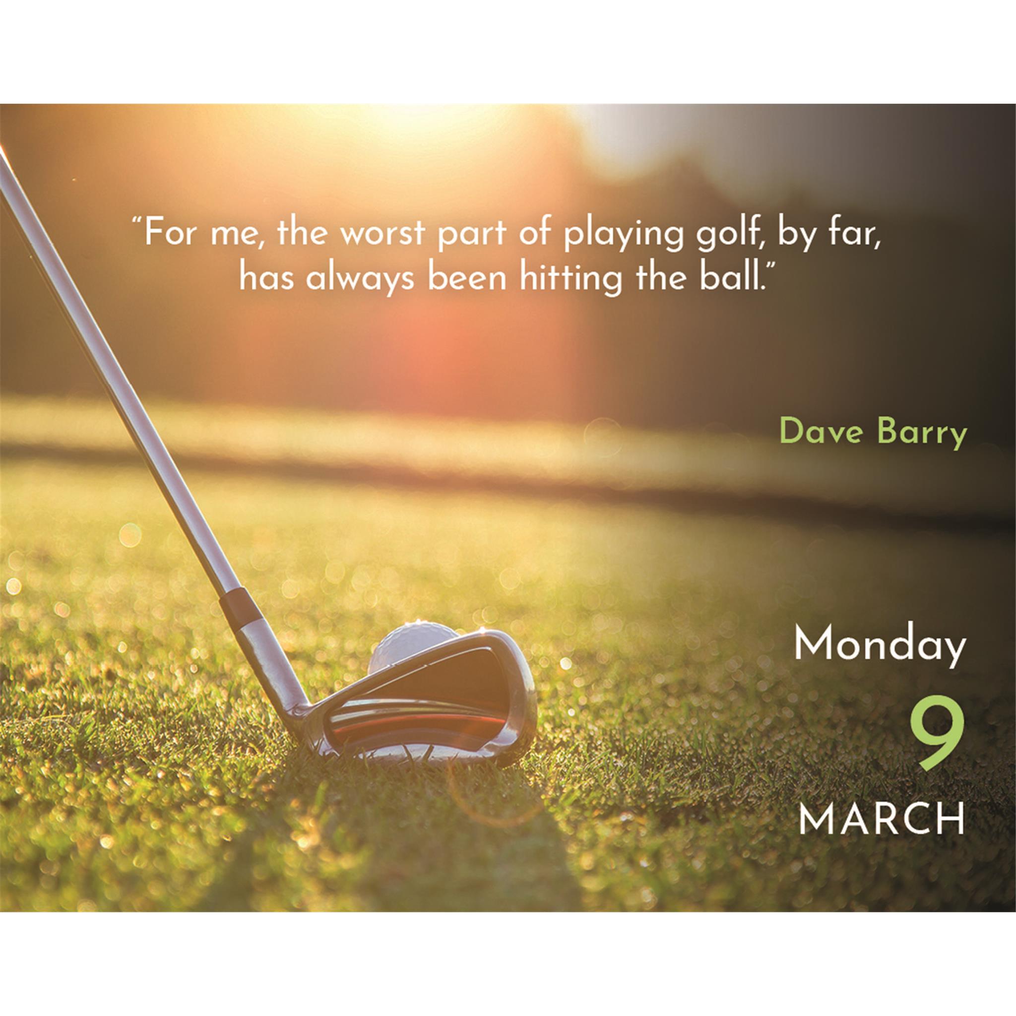 Golf Quips 2026 Small Box Calendar