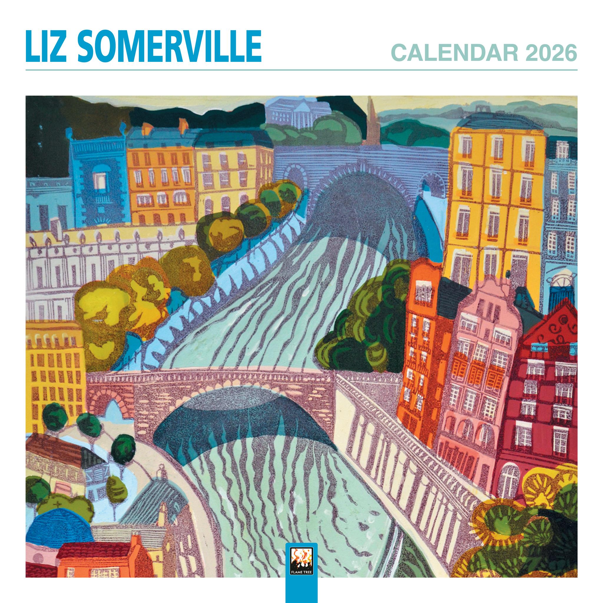 Calendrier mural Liz Somerville 2026 - Disponible uniquement en ligne