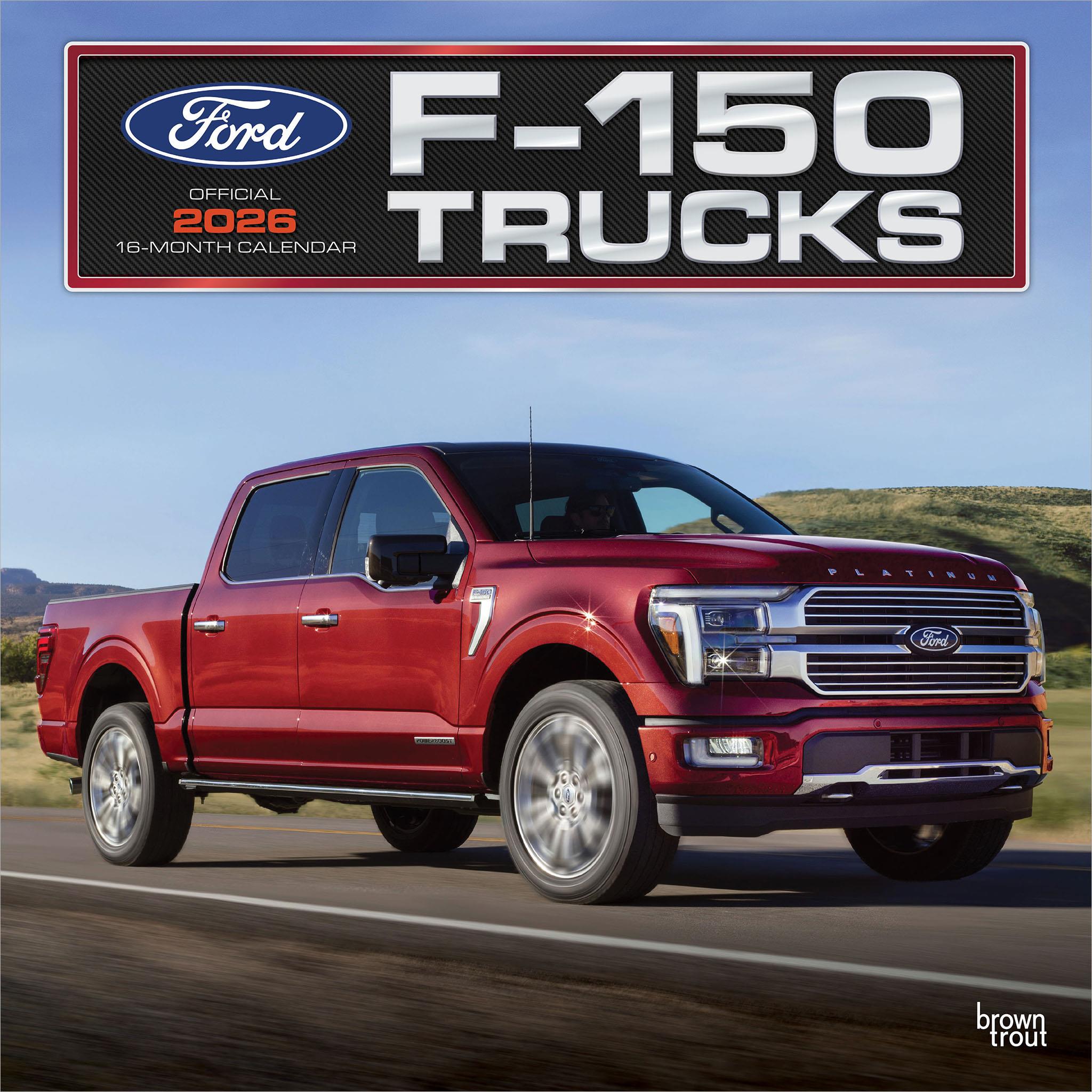Calendrier mural des camions Ford F150 2026