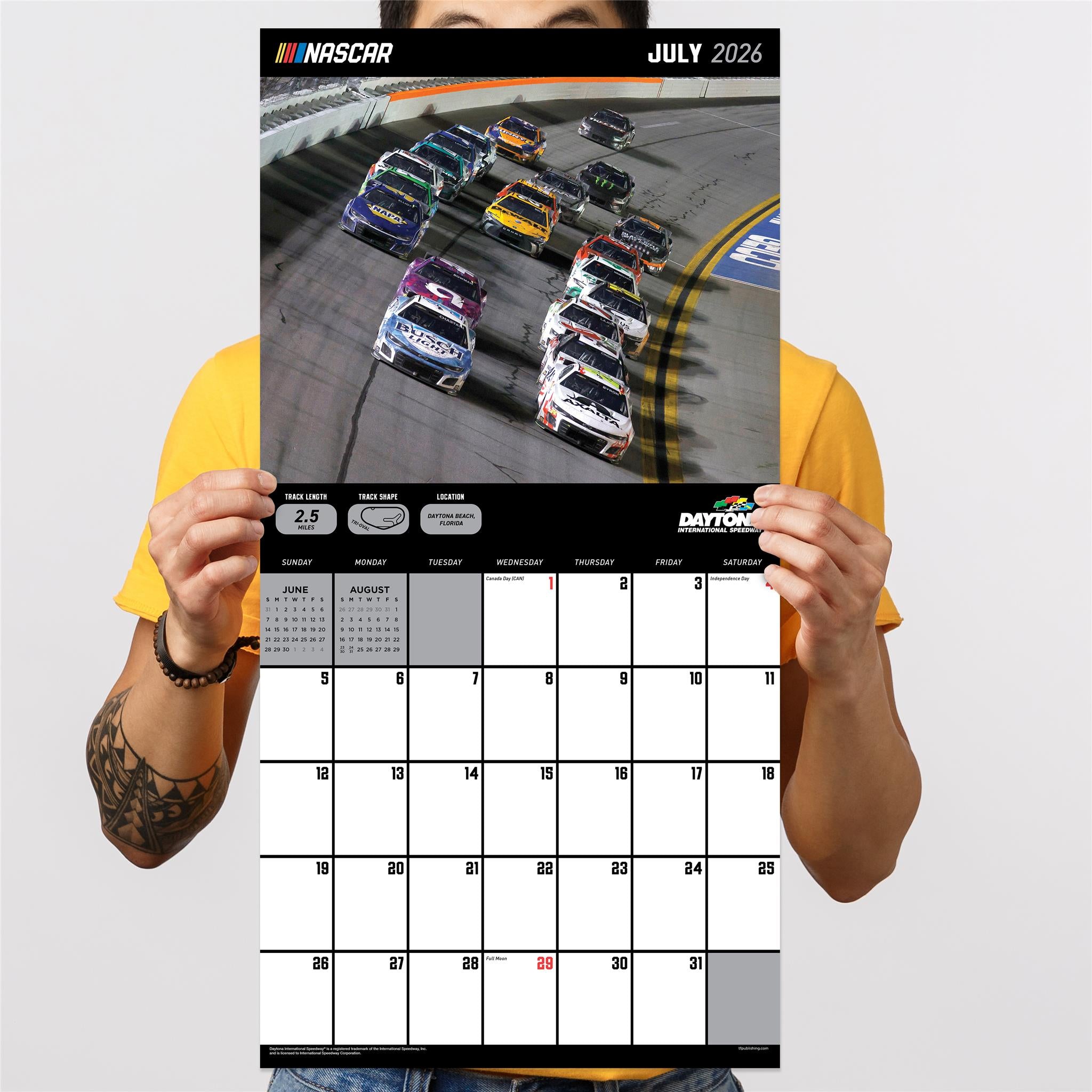 Calendrier mural des circuits NASCAR 2026