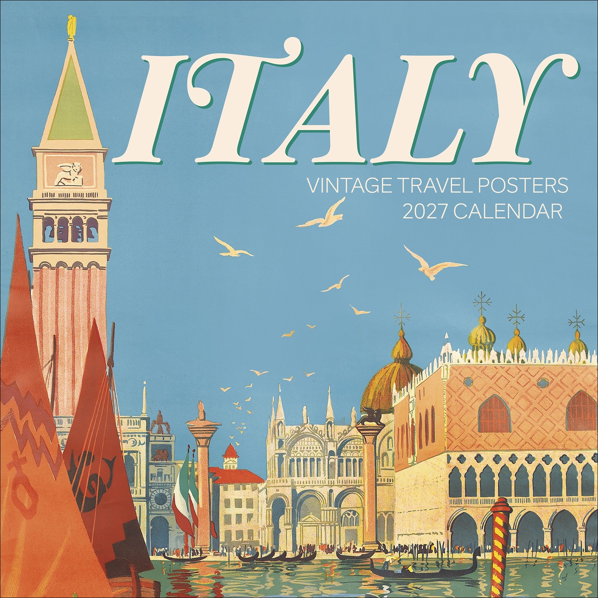 Italy Vintage Travel Posters 2027 Wall Calendar - Online Only