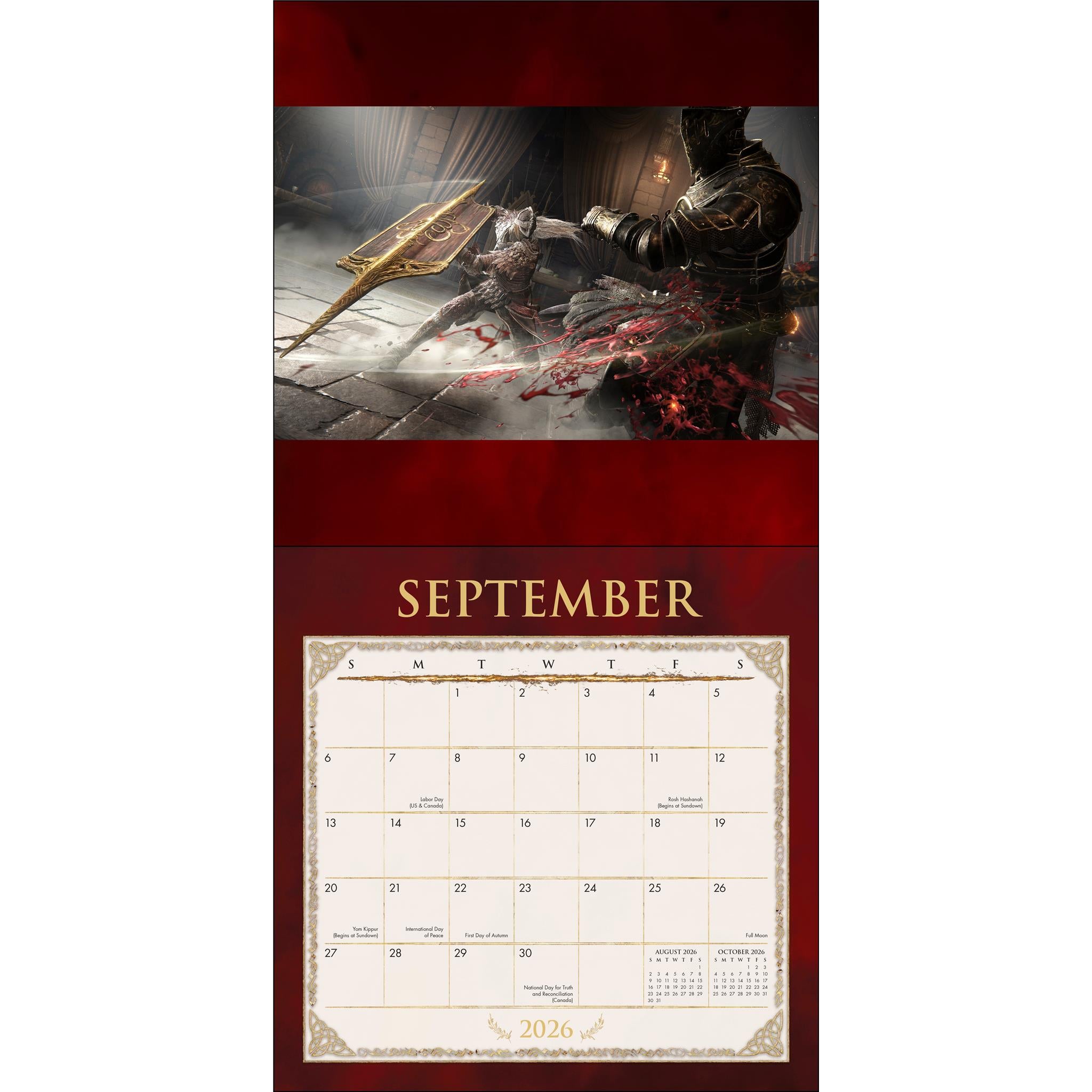 Calendrier mural Elden Ring Shadow Of The Erdtree 2026