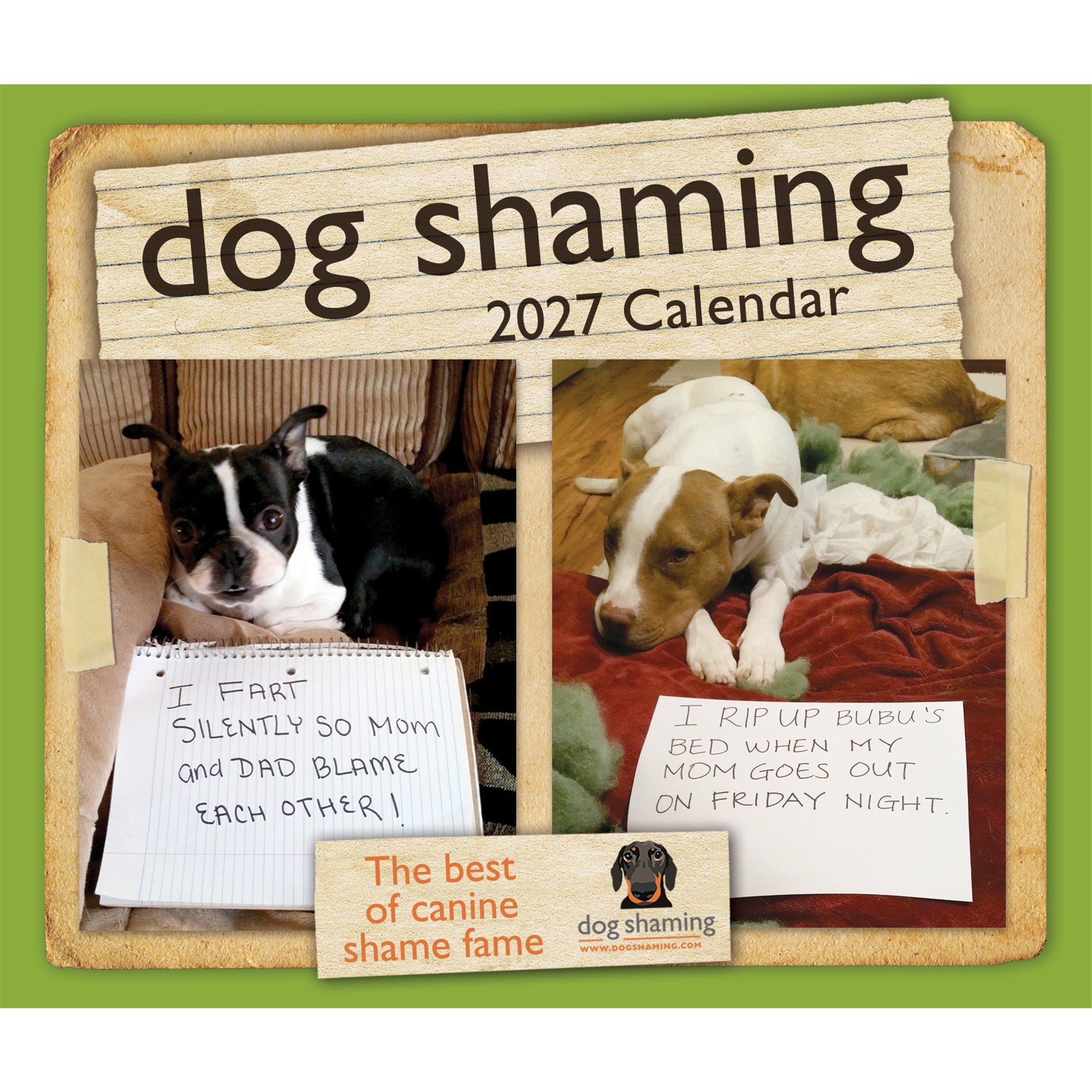Calendrier de l'Avent 2027 Dog Shaming