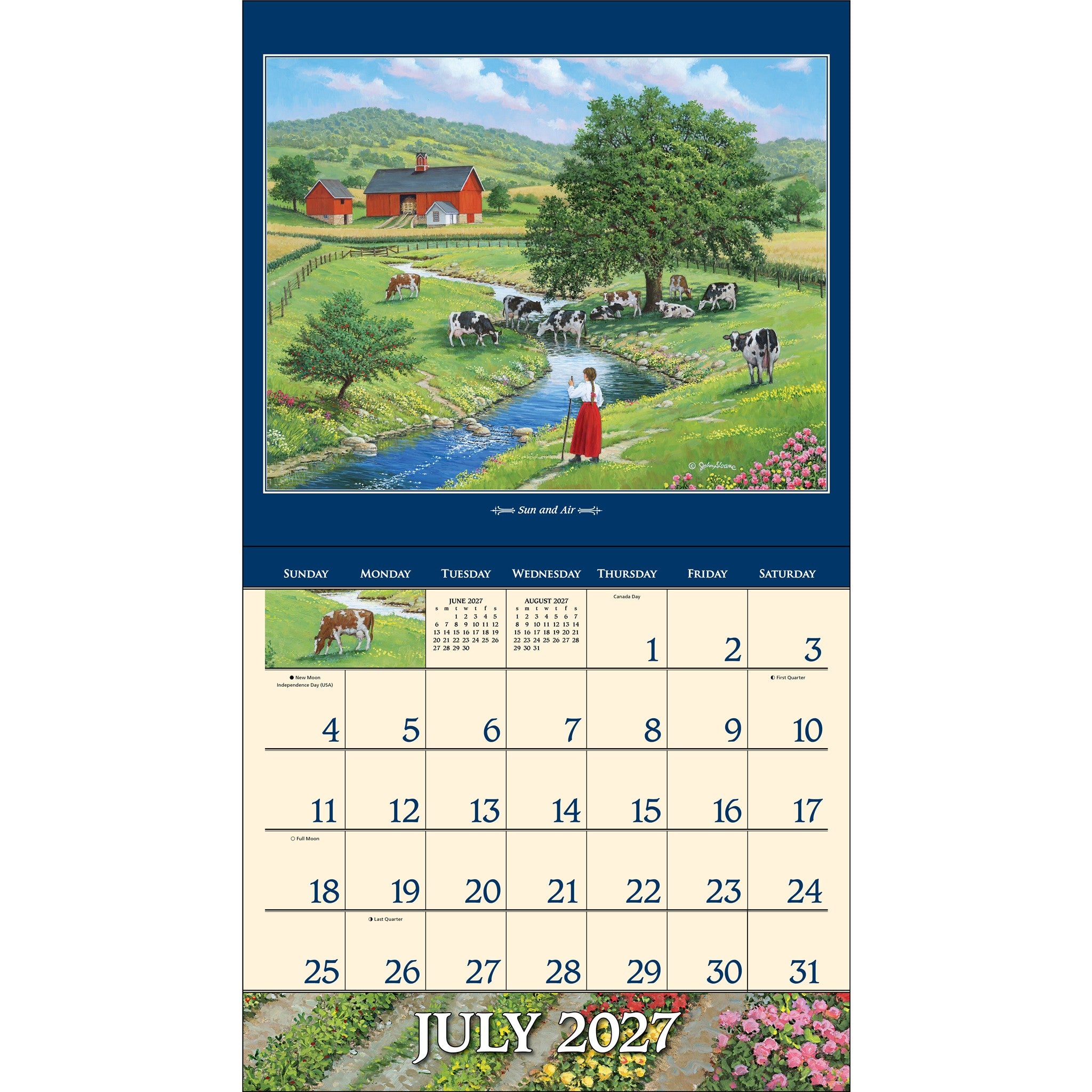 Calendrier mural John Sloane's Country Seasons® 2027