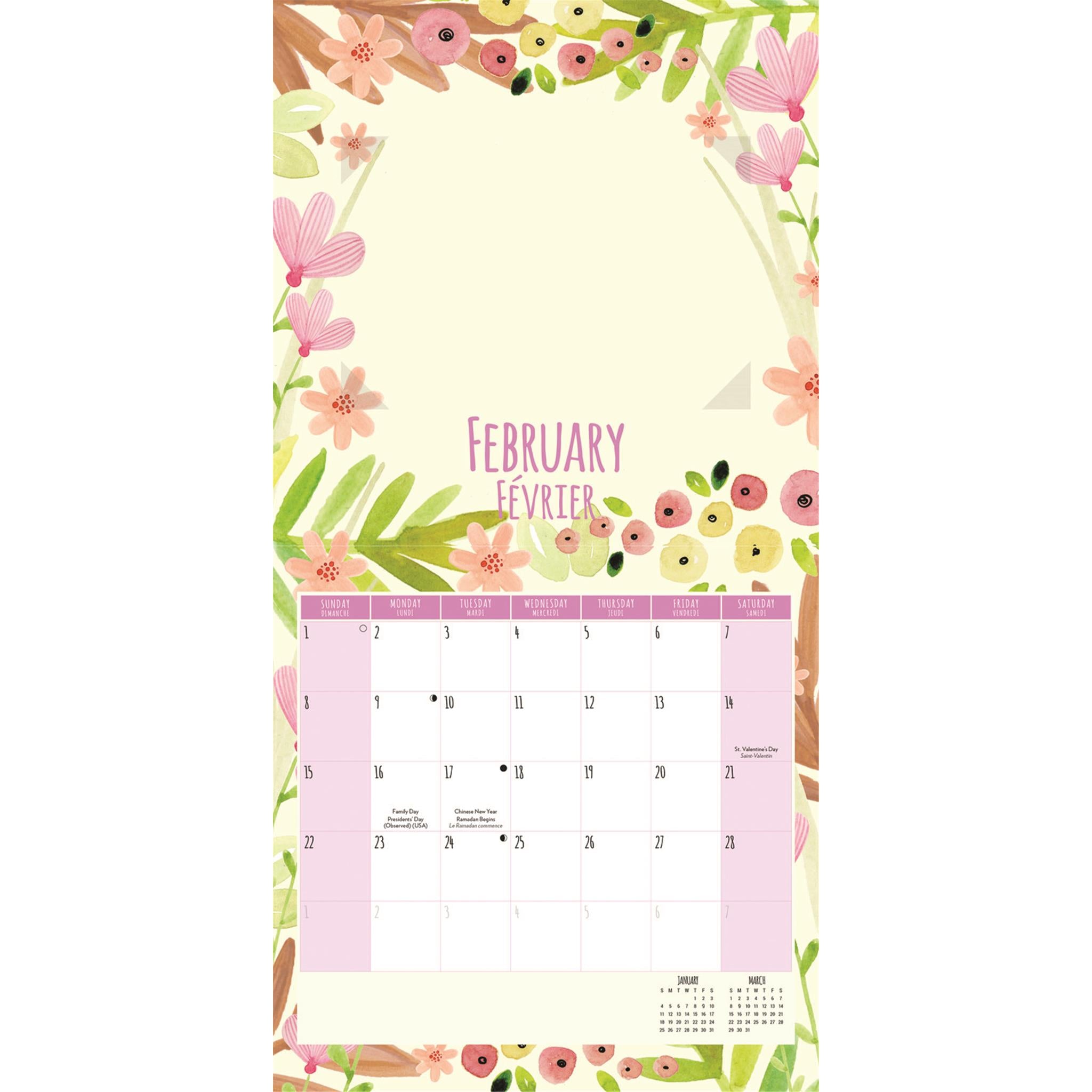 Calendrier photo magnétique miniature 2026 de mes petits-enfants