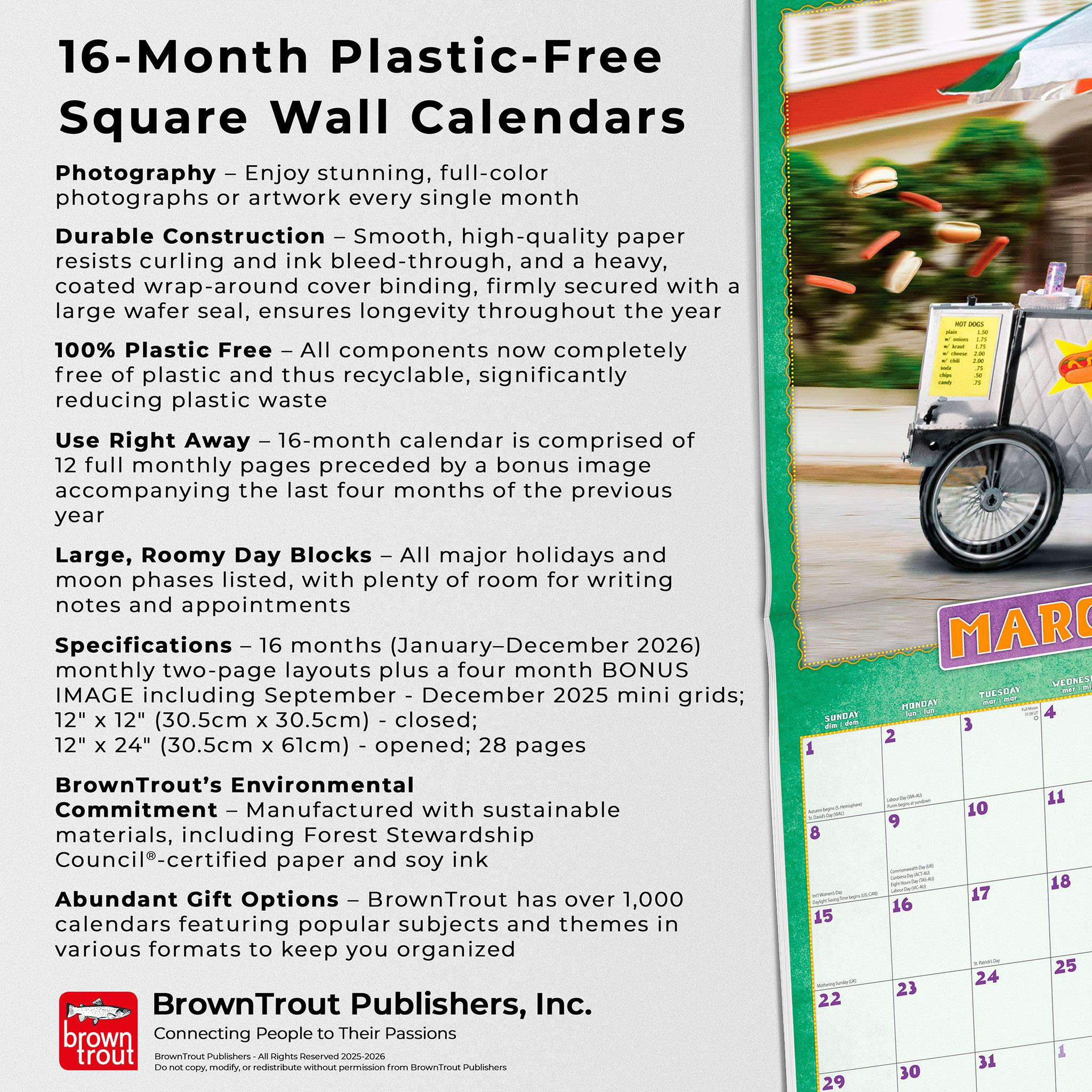 Dogs Gone Wild Avanti 2026 Wall Calendar