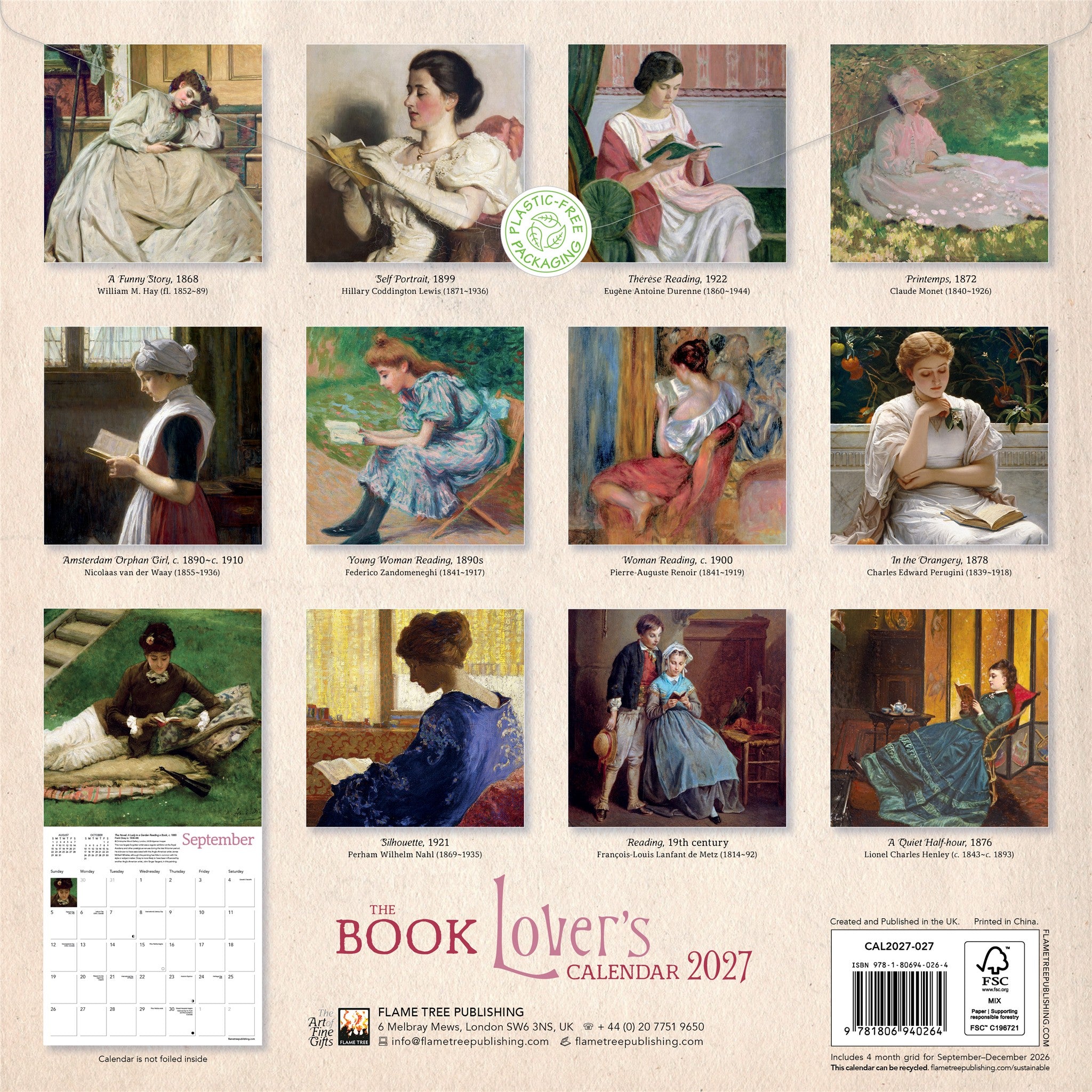 Book Lovers 2027 Wall Calendar - Online Only
