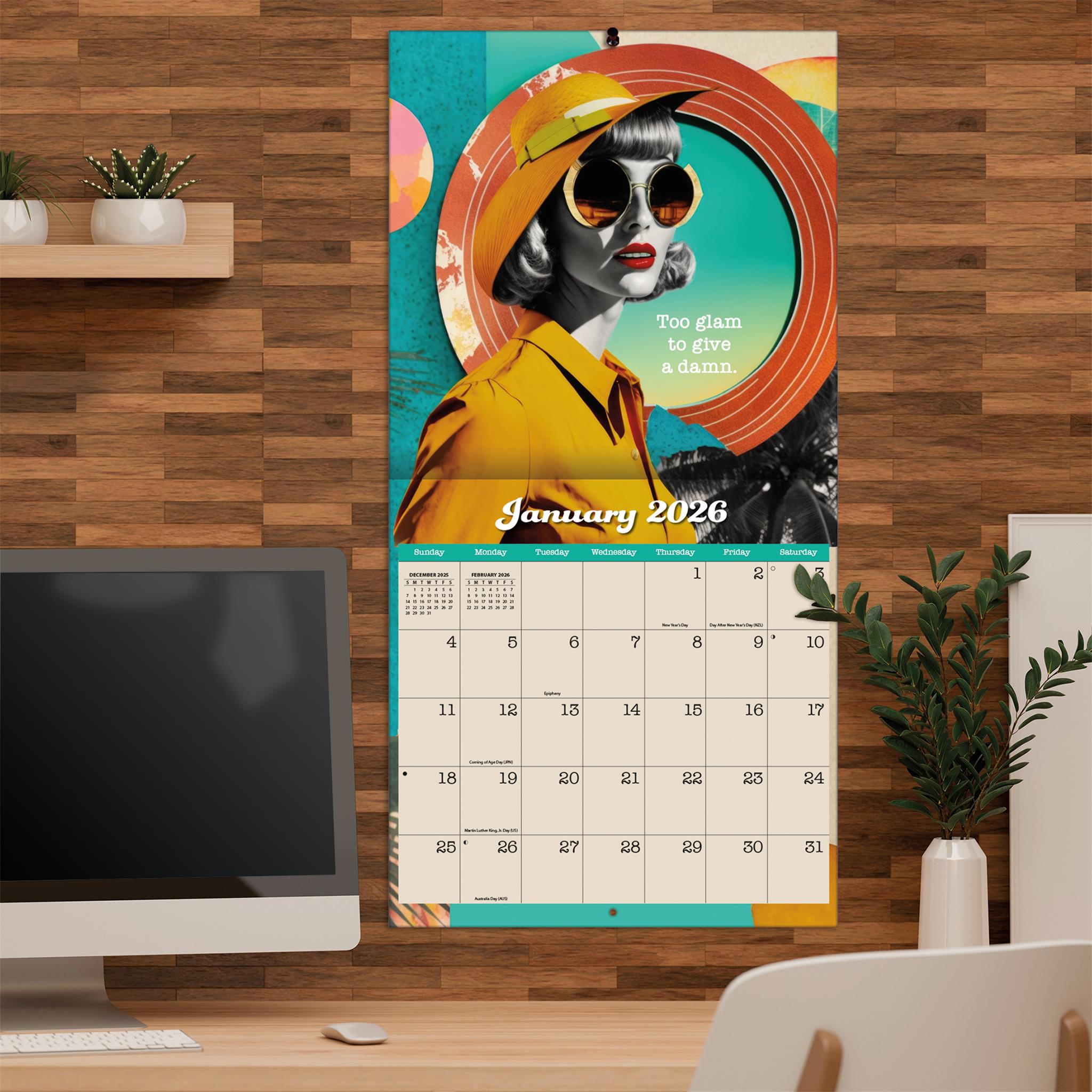 Calendrier mural Bitch Please 2026 - Disponible uniquement en ligne