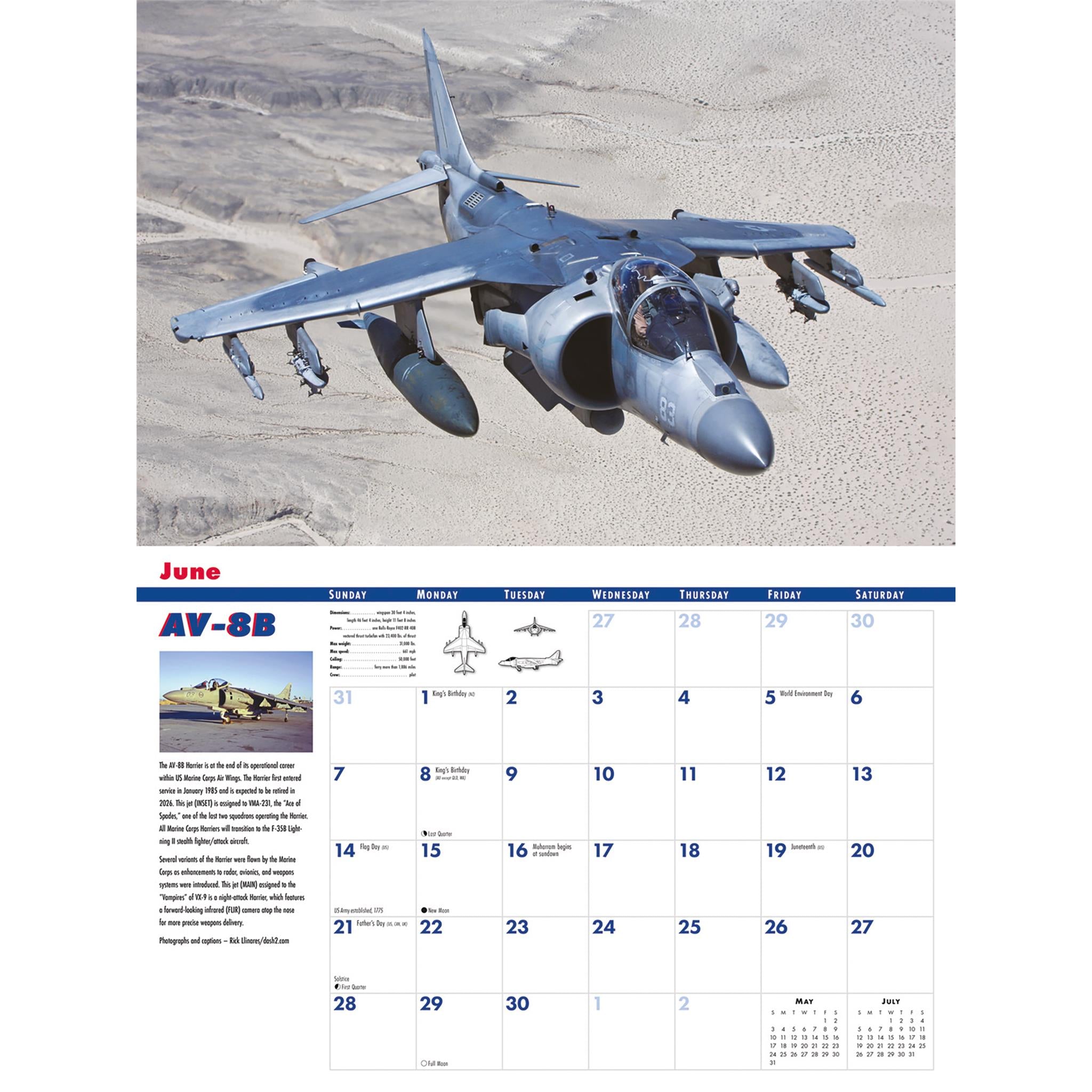 Calendrier mural de luxe Above And Beyond 2026