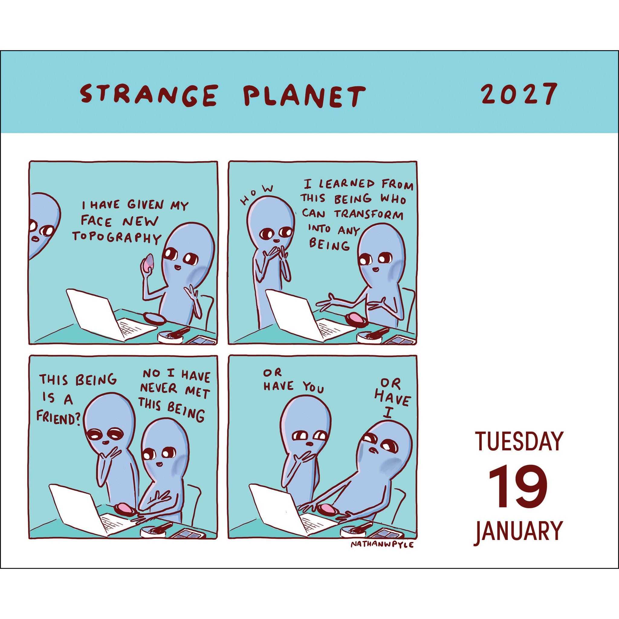 Strange Planet 2027 Box Calendar