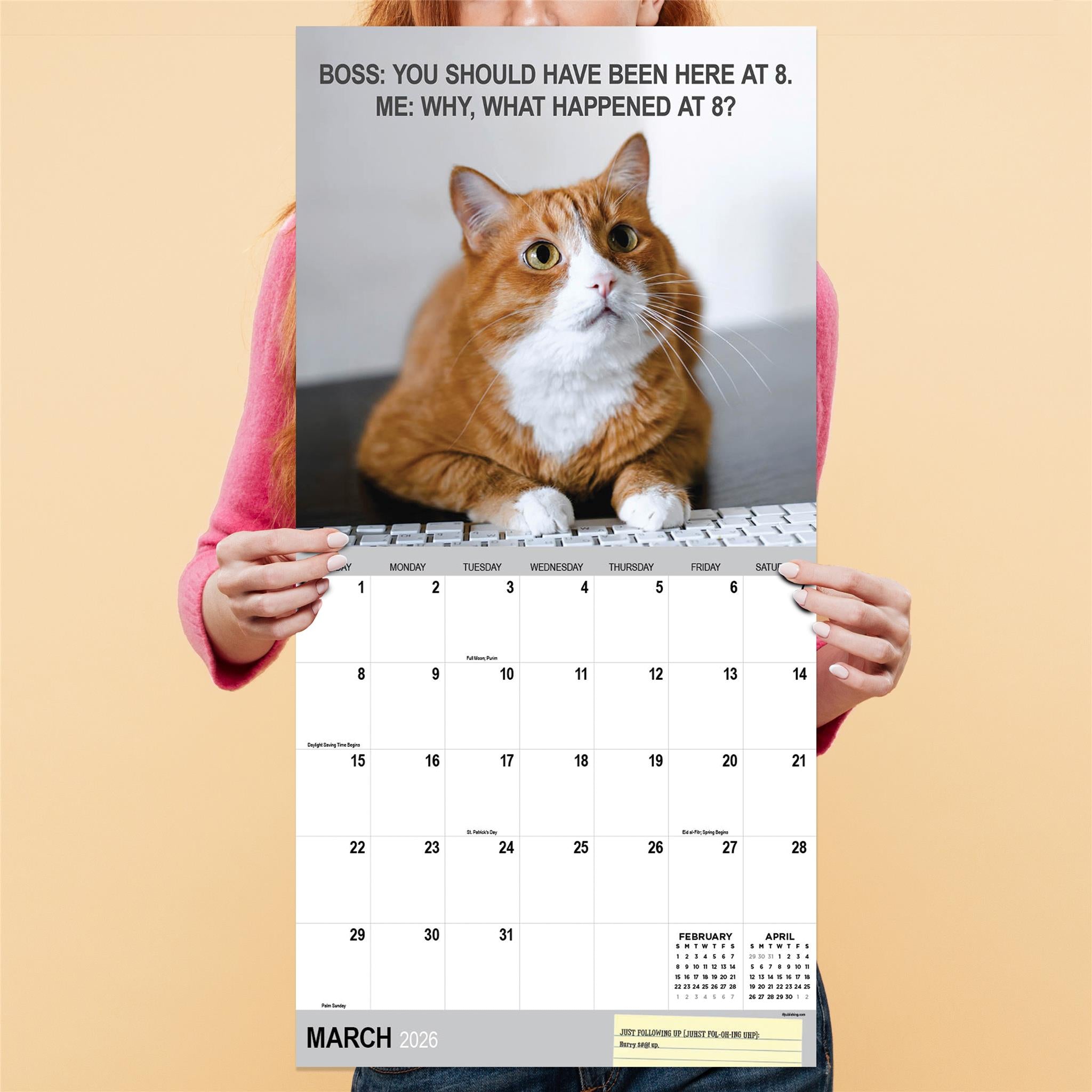 Calendrier mural Corporate Cats 2026