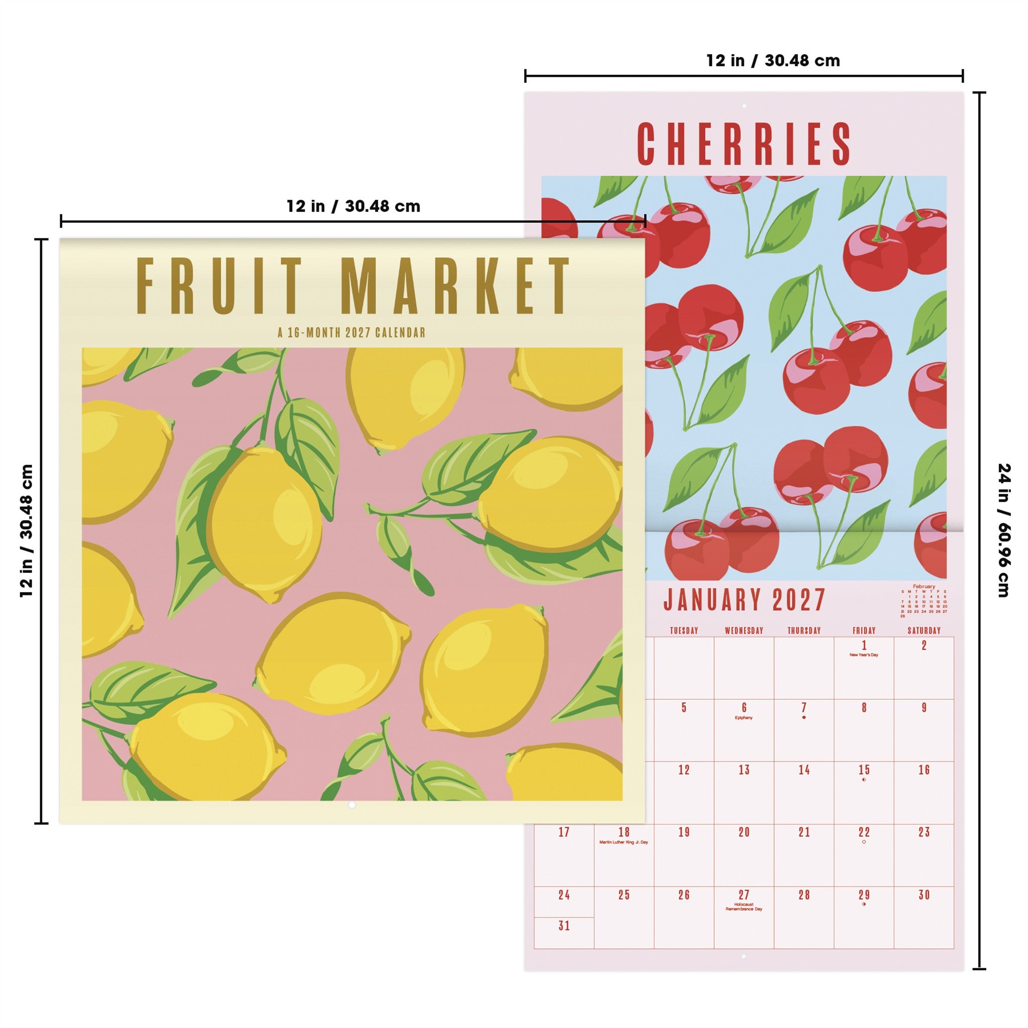 Fruit Market 2027 Wall Calendar - Online Only