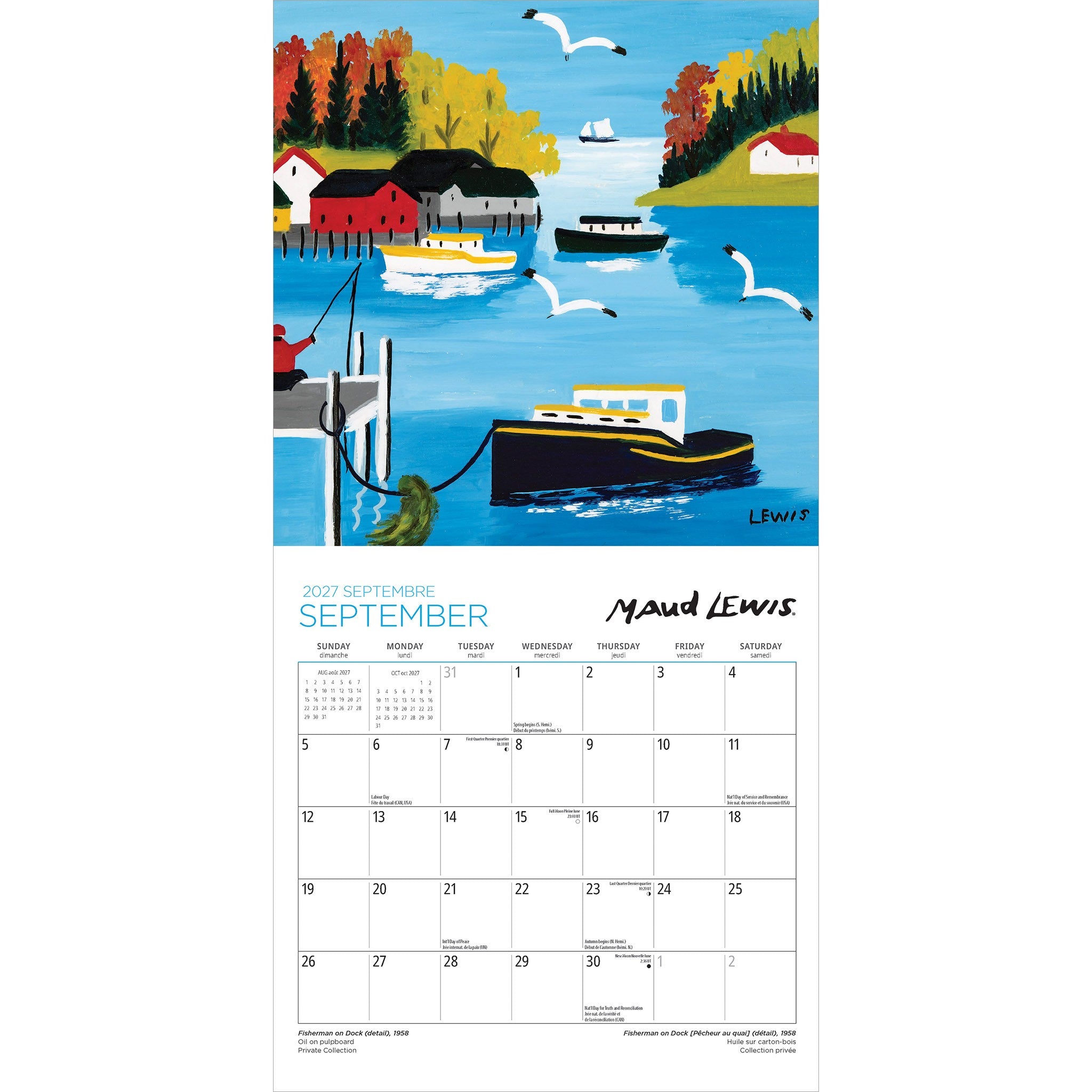 Maud Lewis 2027 Medium Mini Calendar