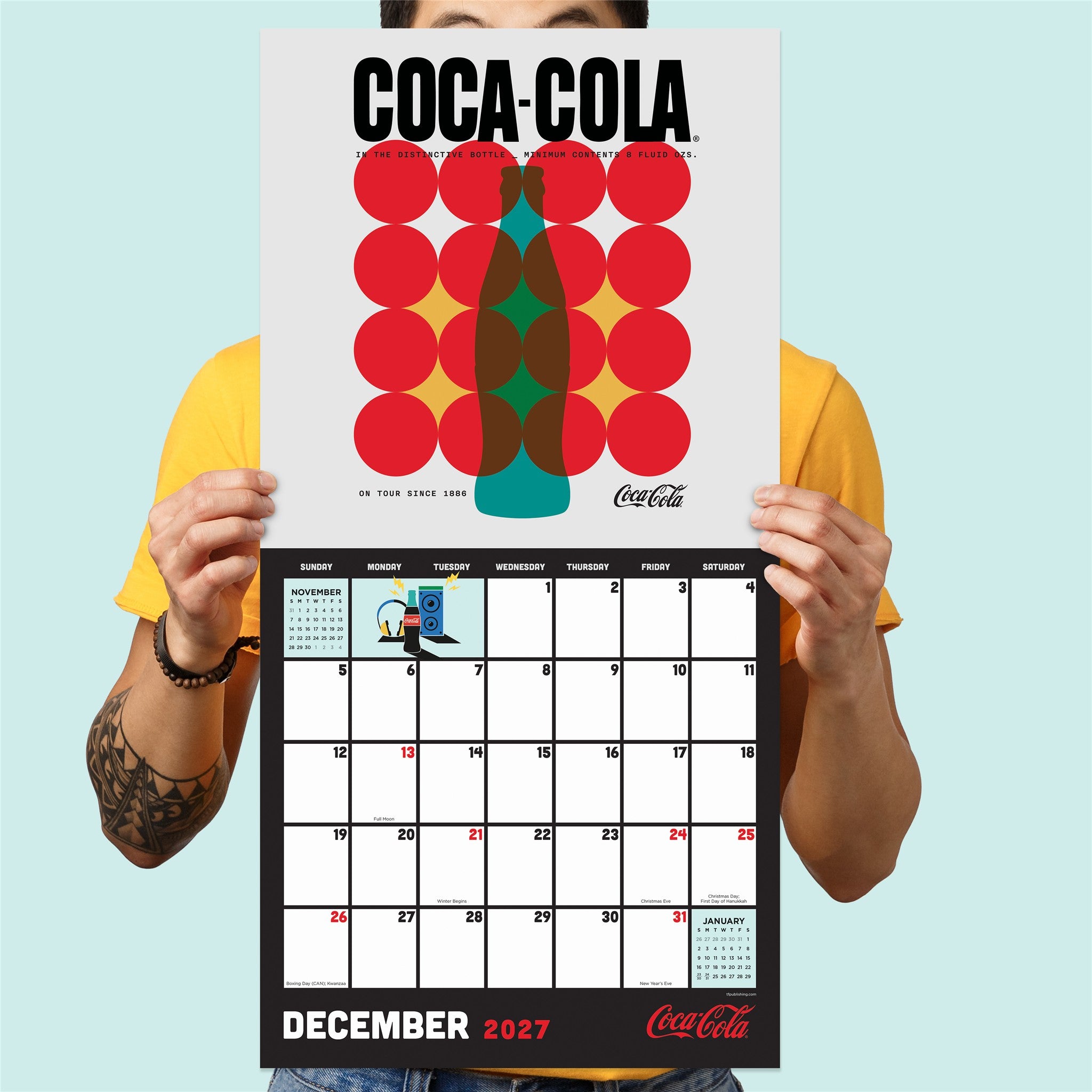 Coca Cola Classic Wall 2027 Wall Calendar