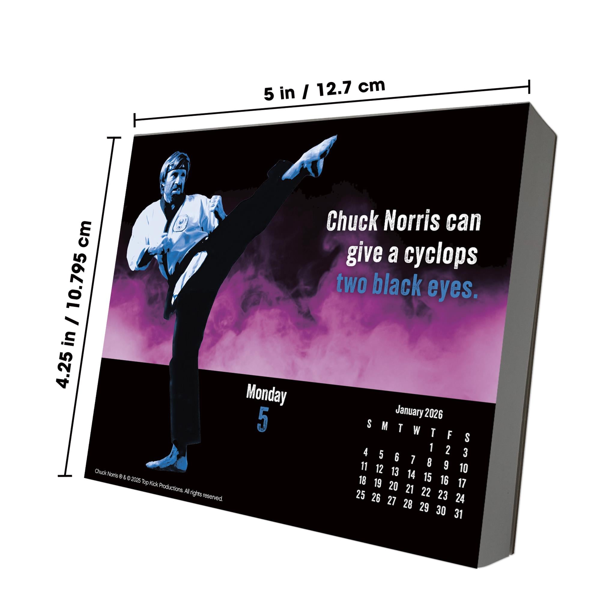 Calendrier Chuck Norris 2026