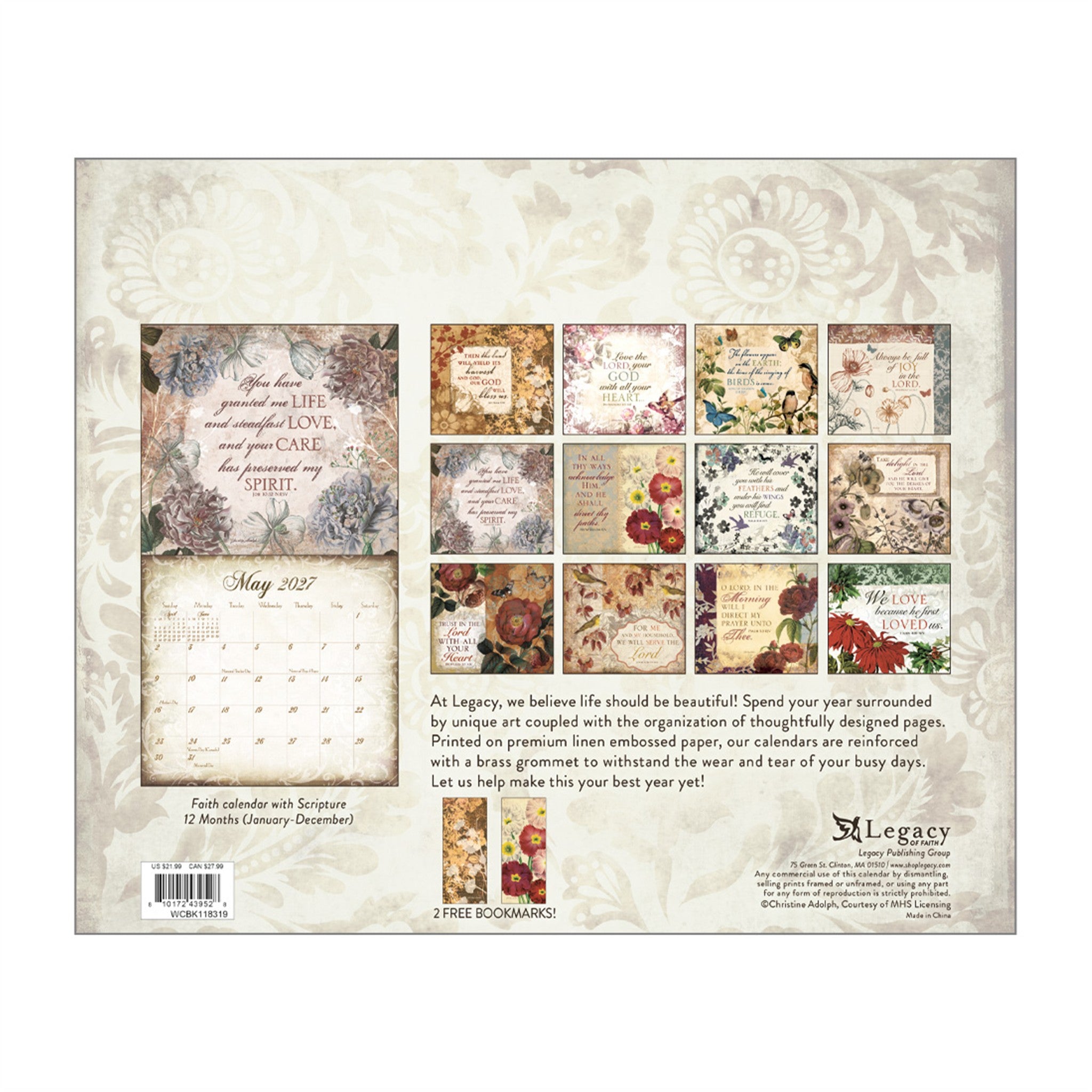 Walk by Faith Special Edition 2027 Wall Calendar