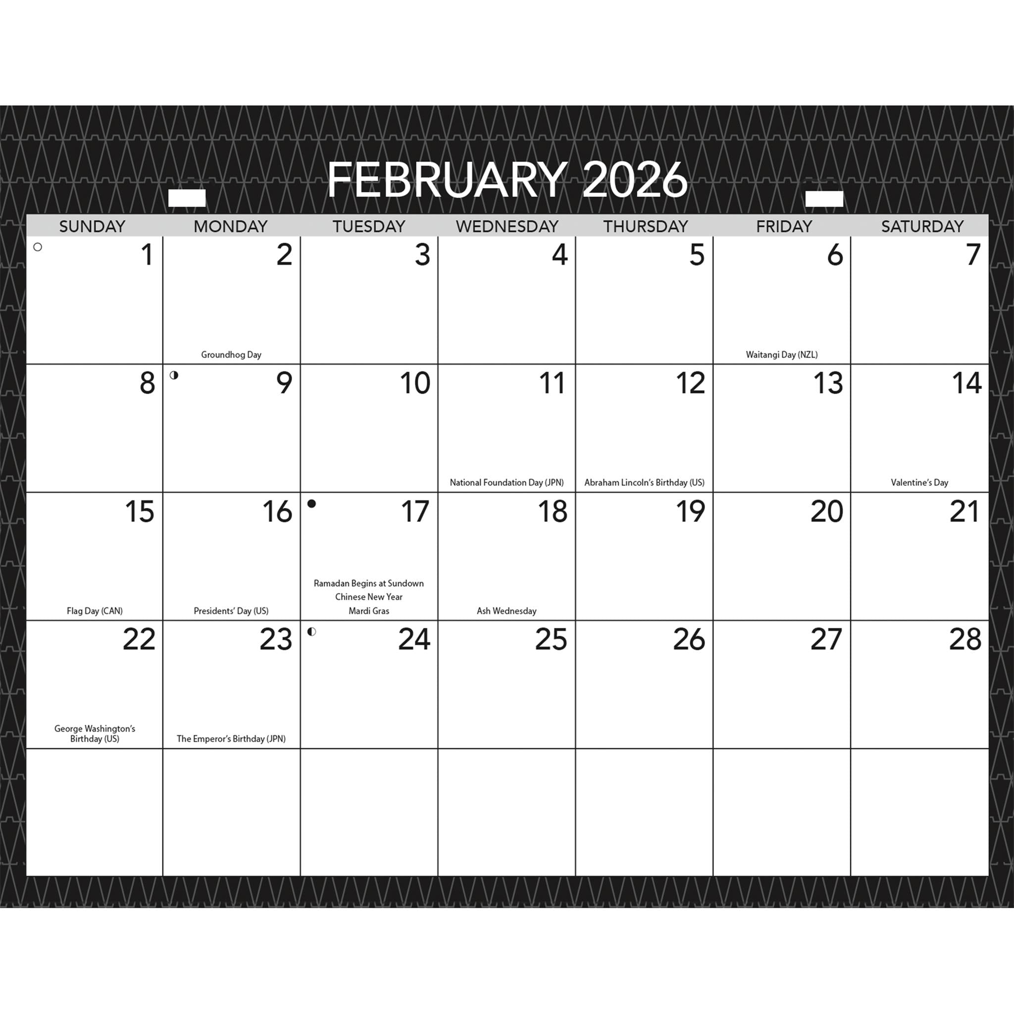 Office Triview 2026 Wall Calendar