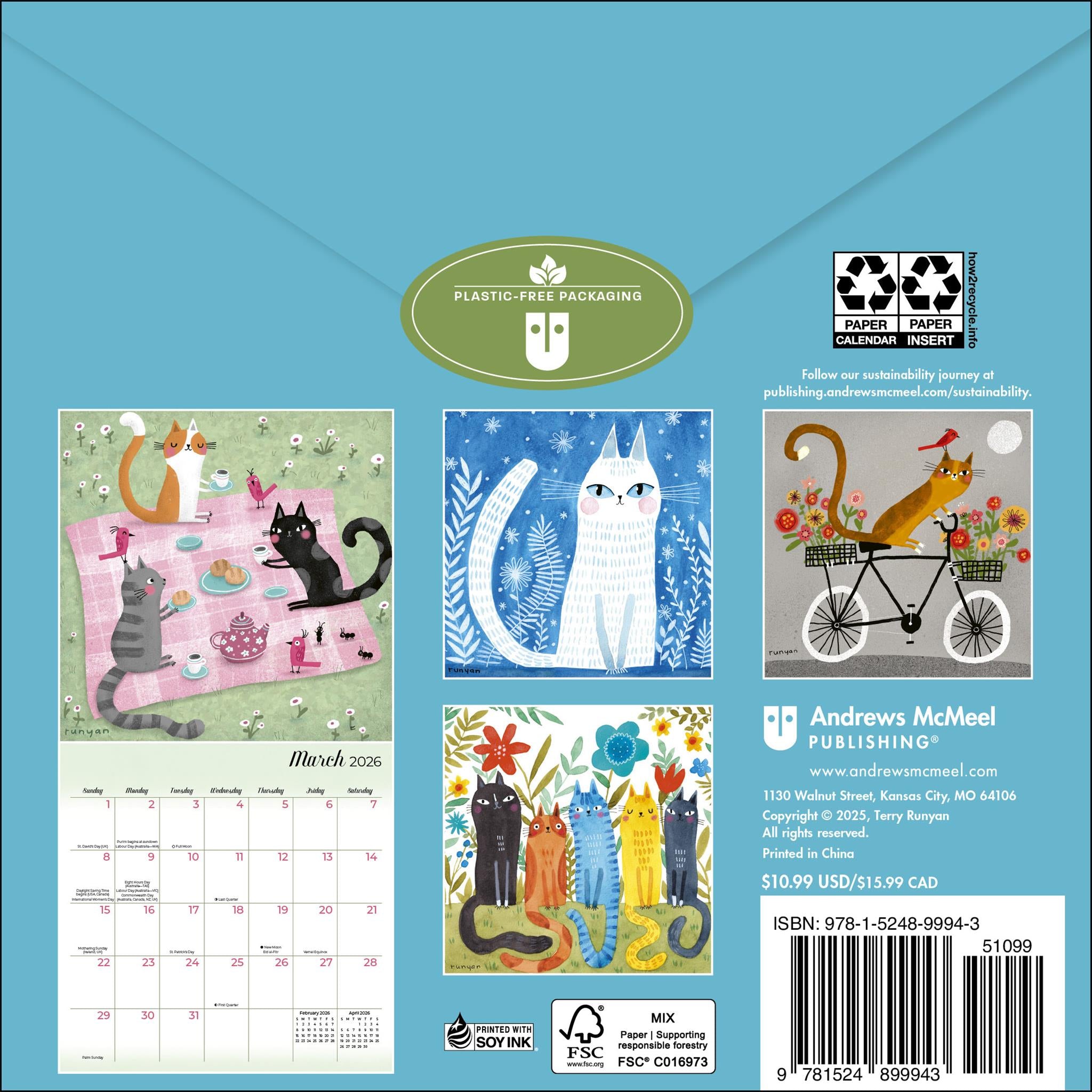 Mini calendrier félin 2026