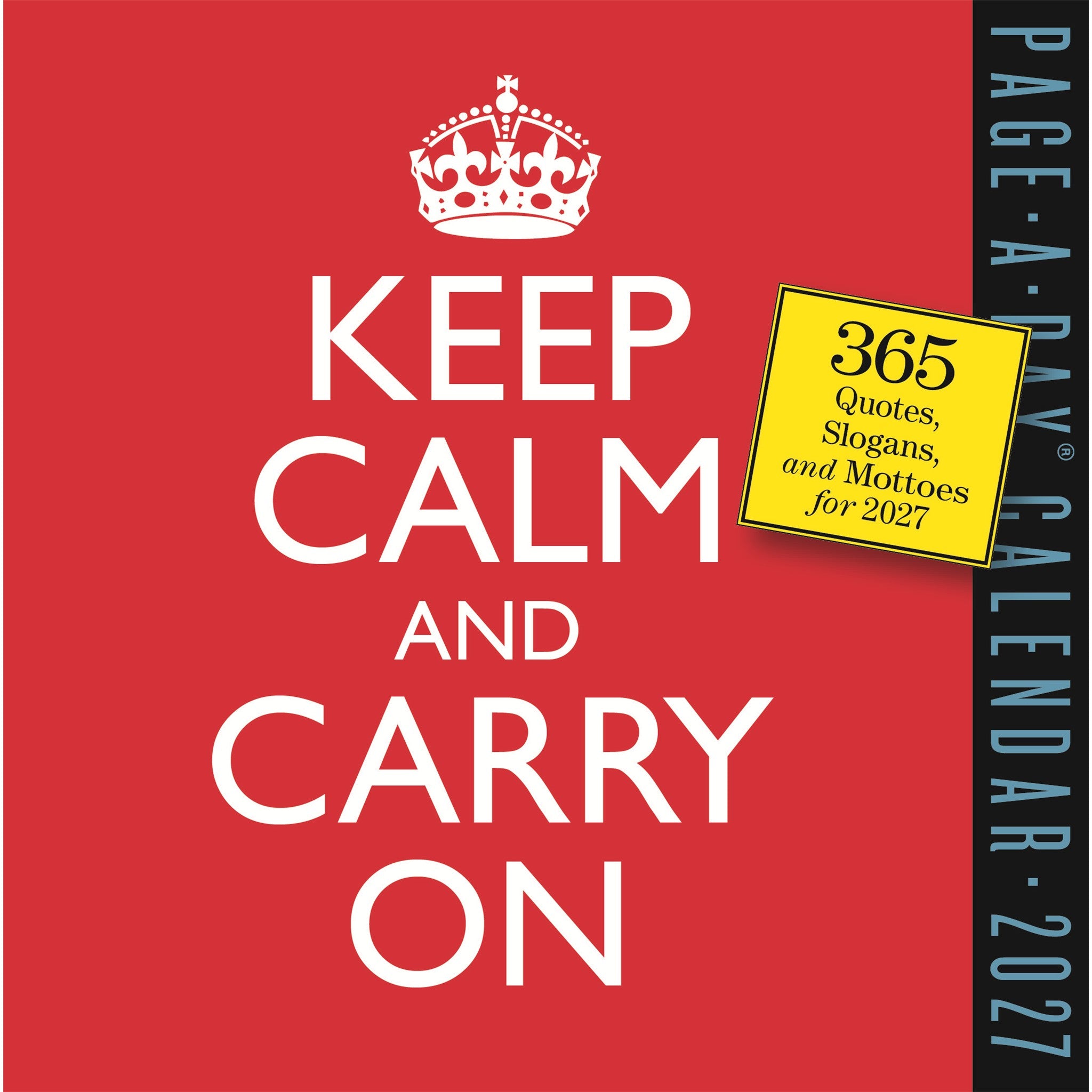 Keep Calm and Carry On 2027 Box Calendar
