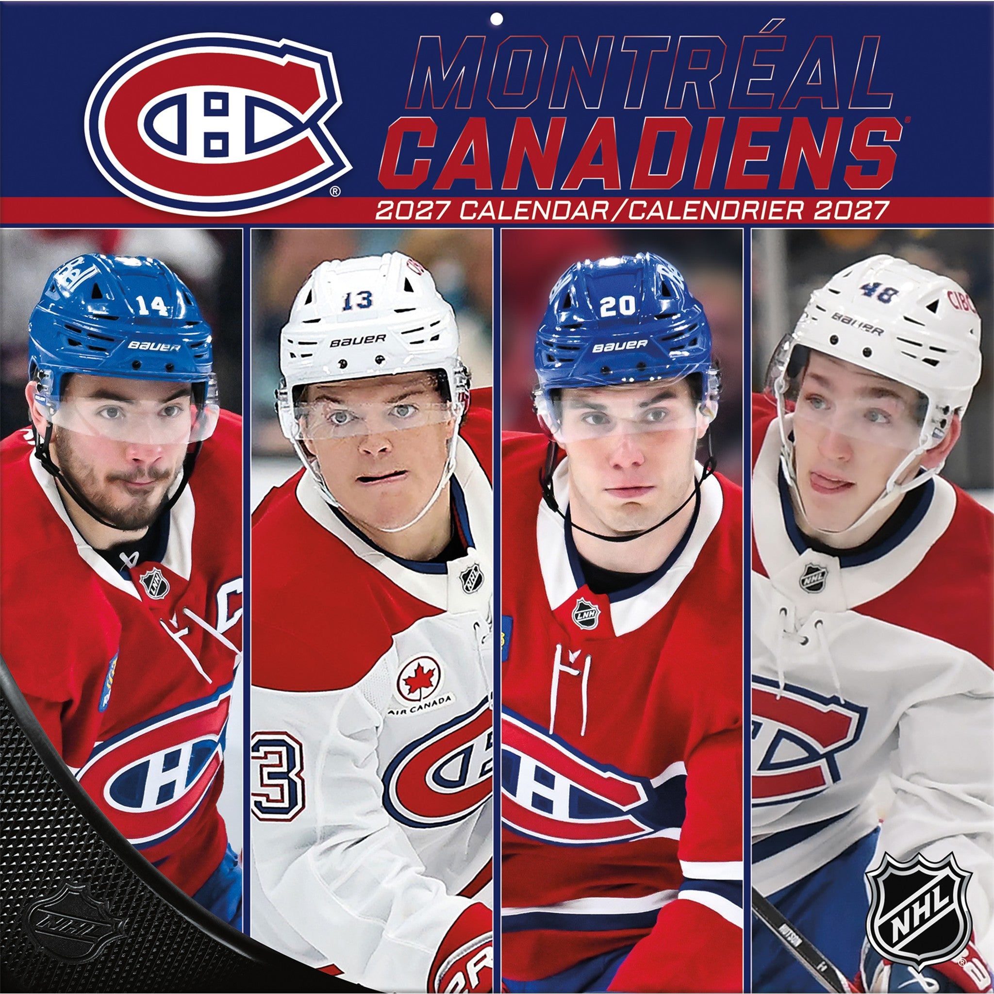 NHL Montreal Canadiens 2027 Wall Calendar