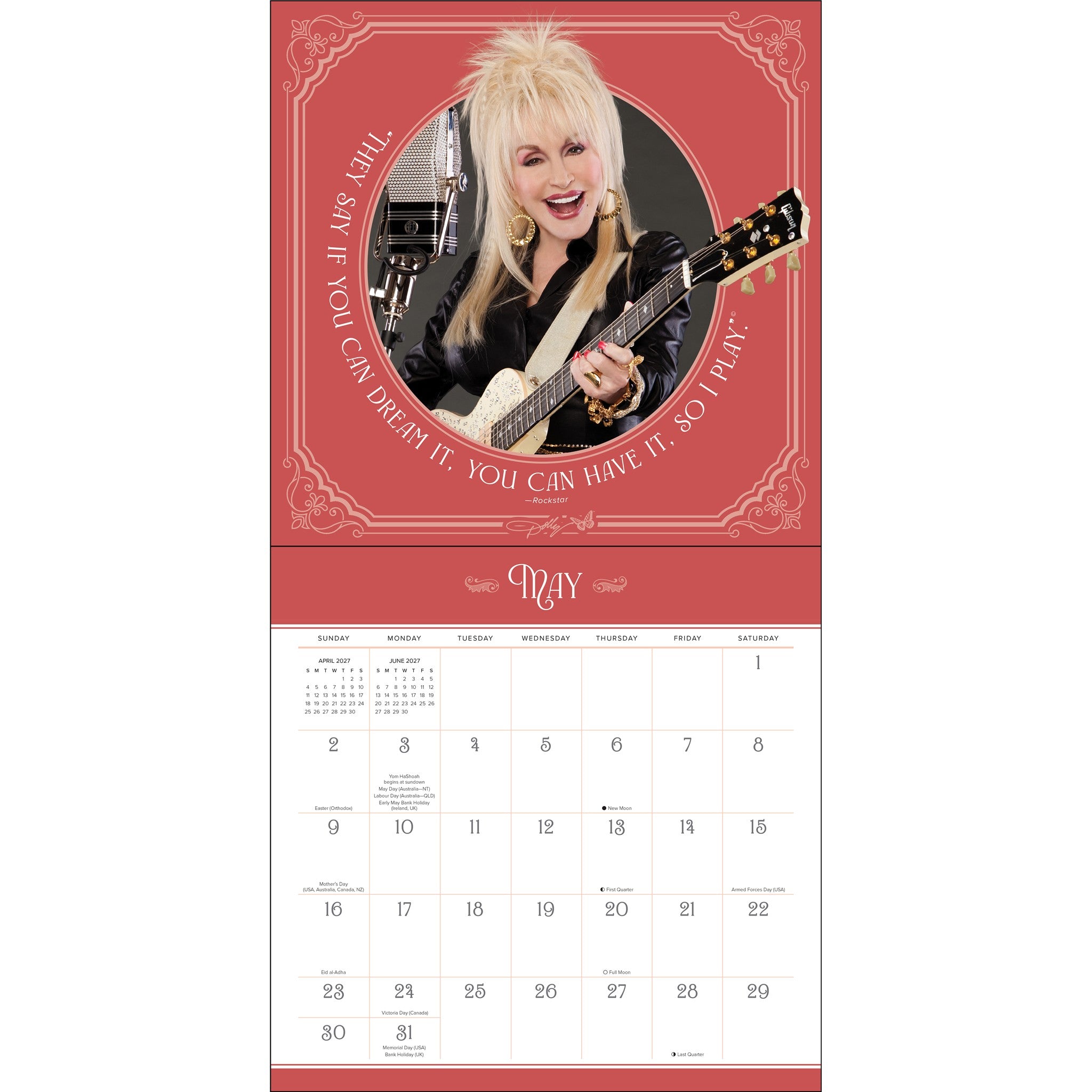 Calendrier mural Dolly Parton 2027