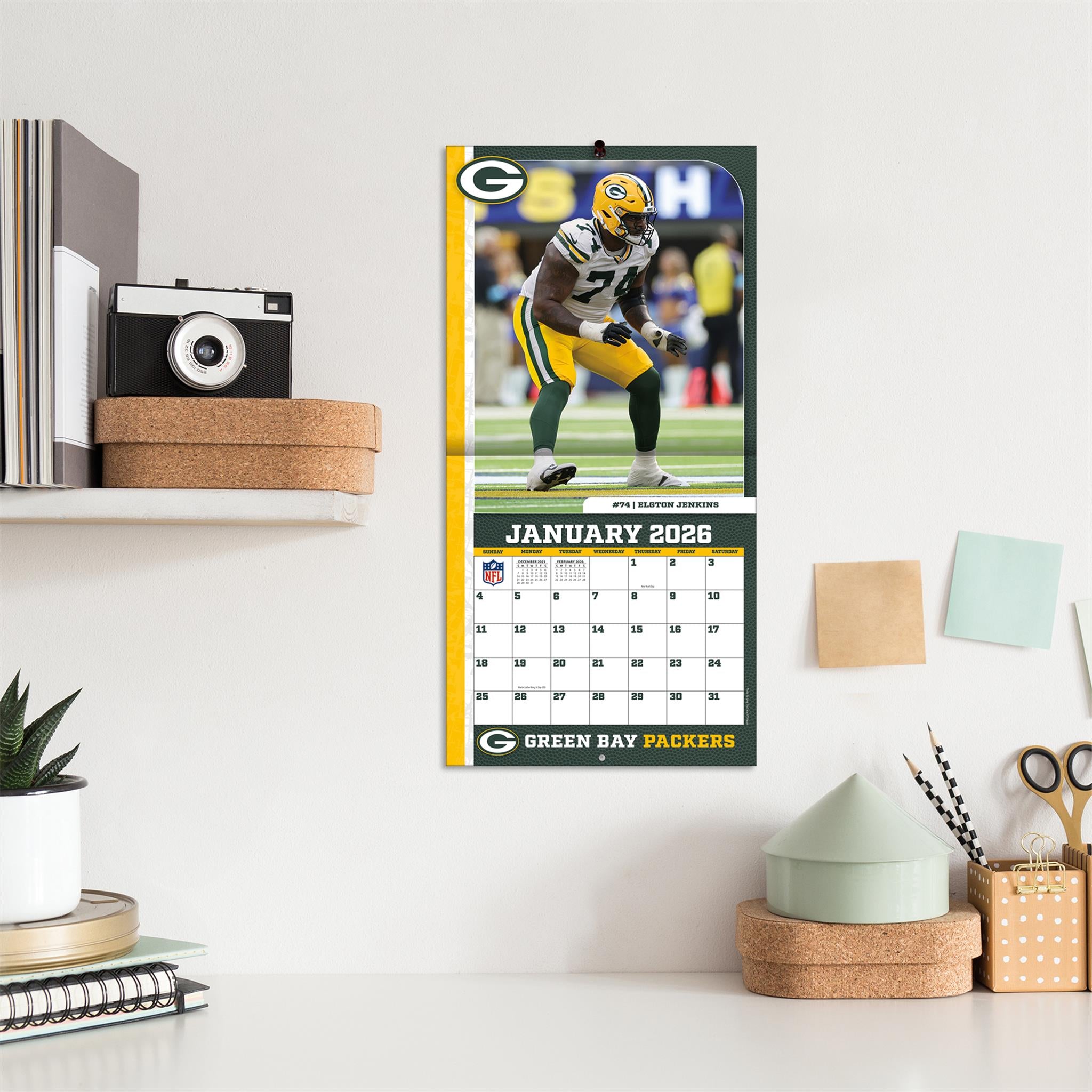 NFL Green Bay Packers 2026 Mini Calendar - Online Only