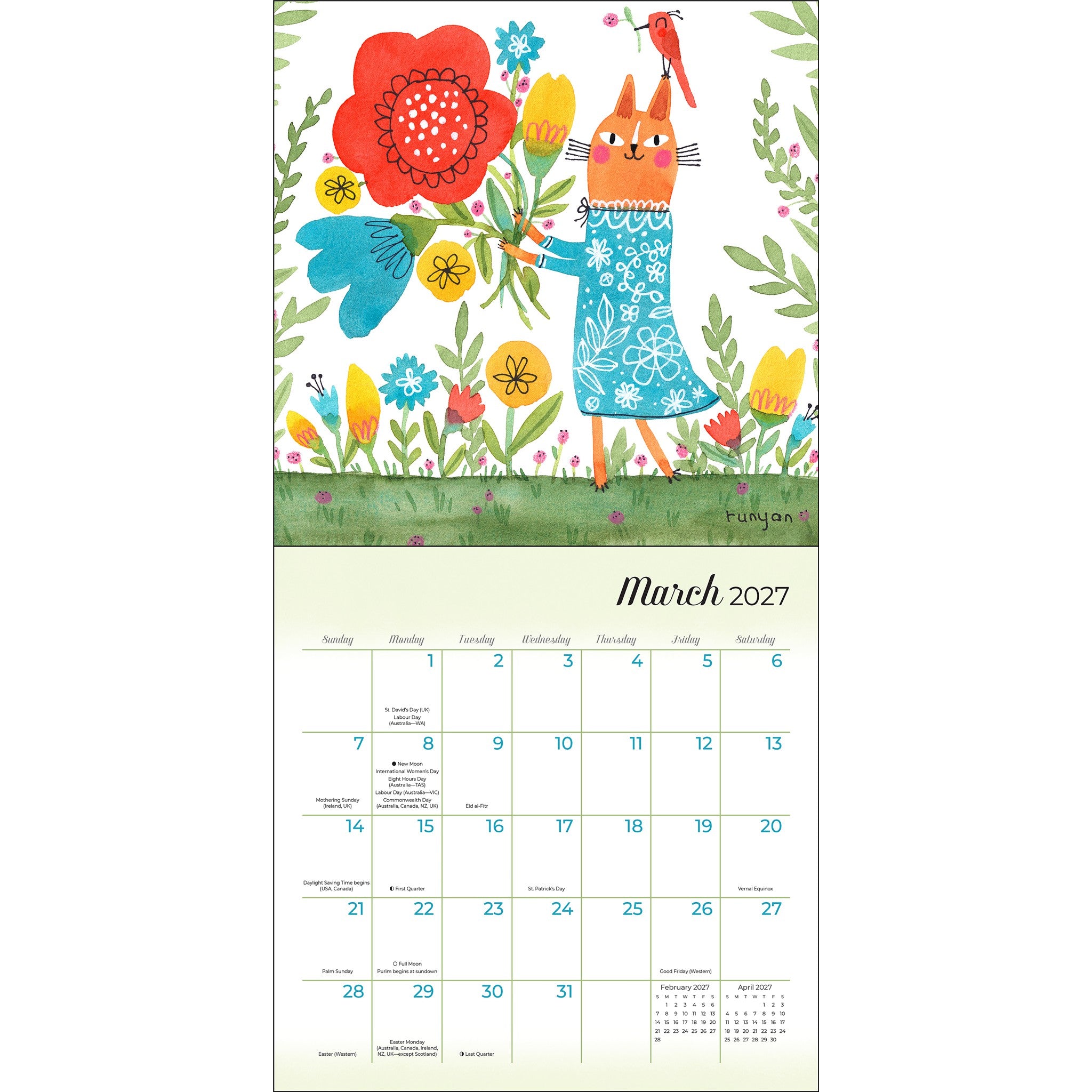 Feline 2027 Mini Calendar