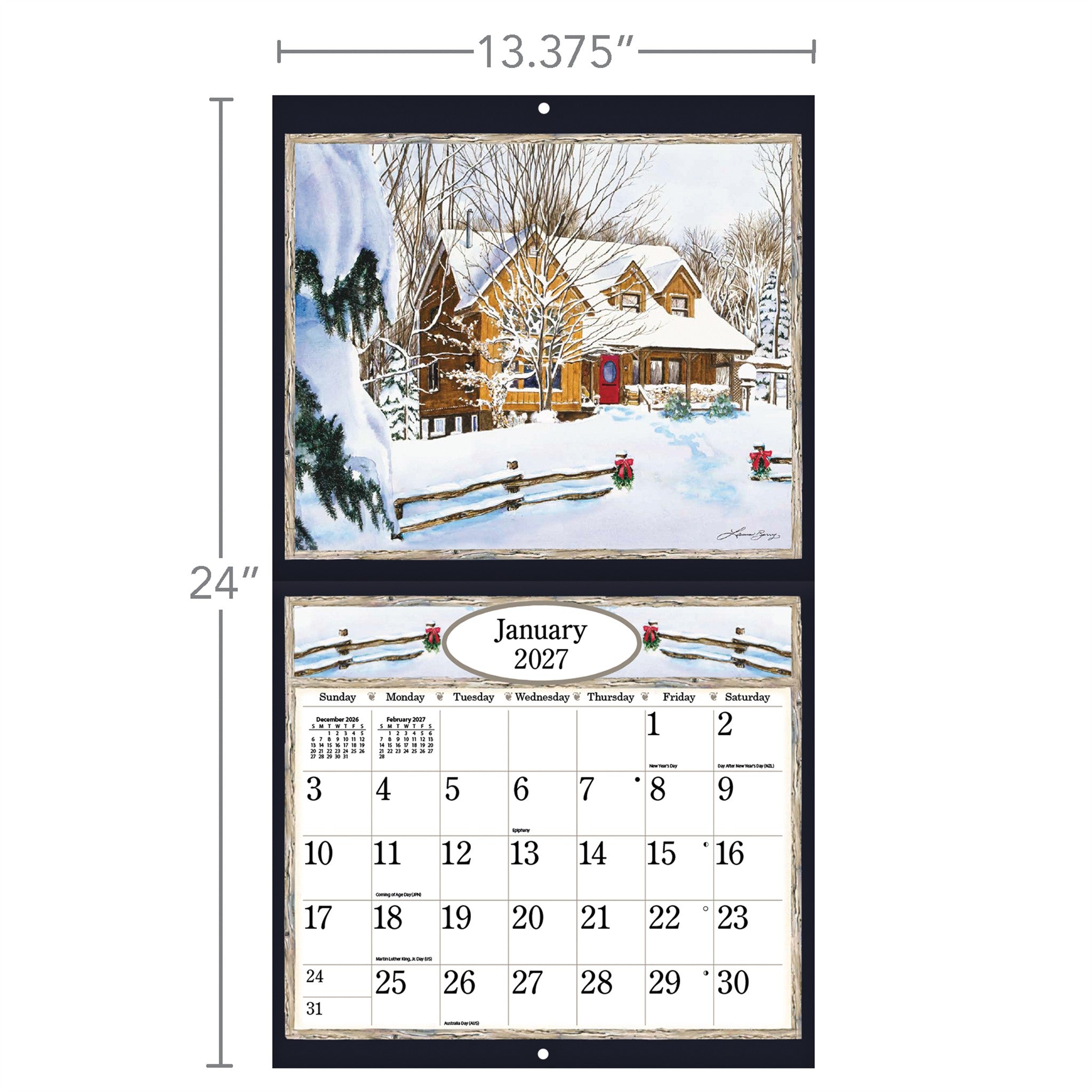 Country Welcome Special Edition with Print 2027 Wall Calendar