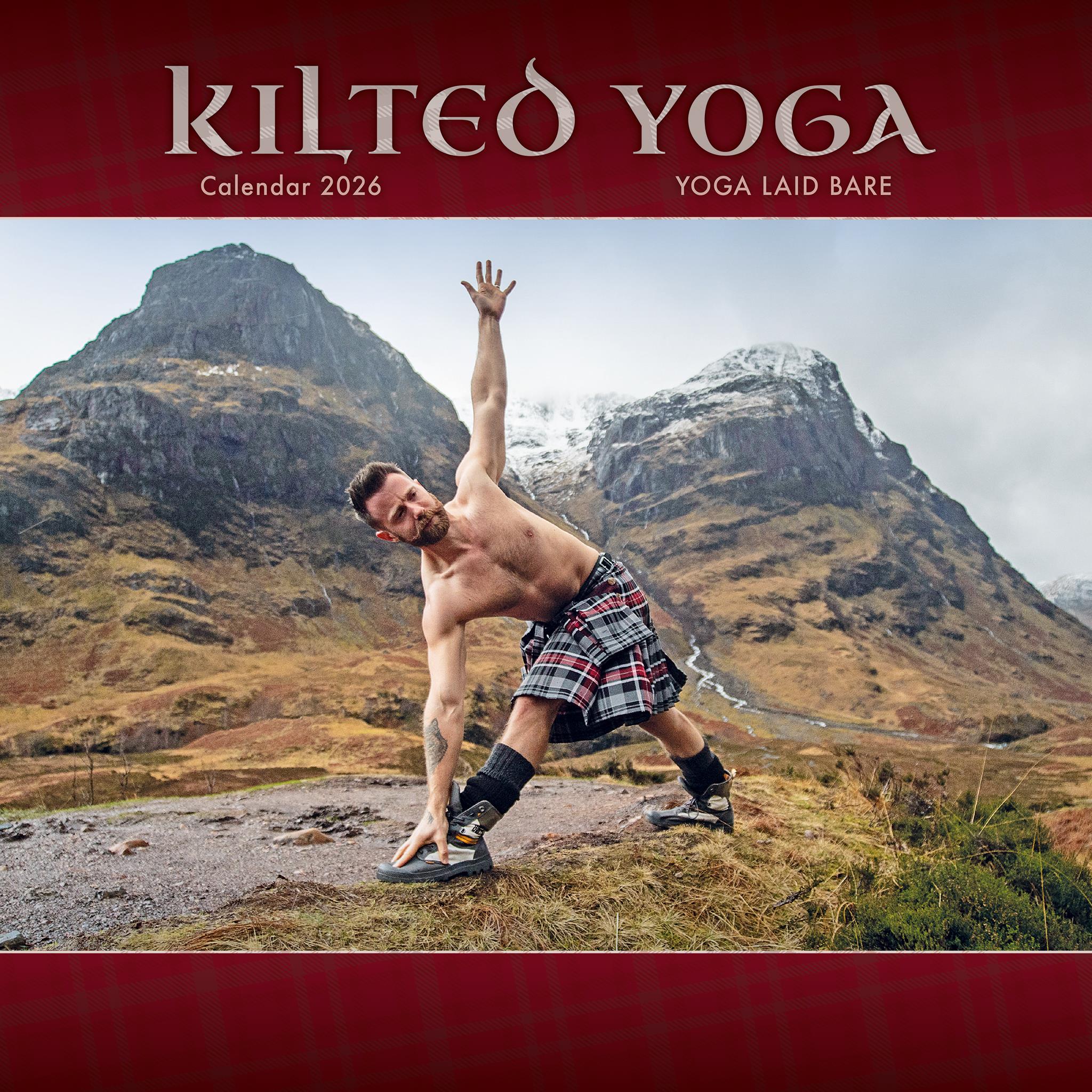 Calendrier mural de yoga en kilt 2026