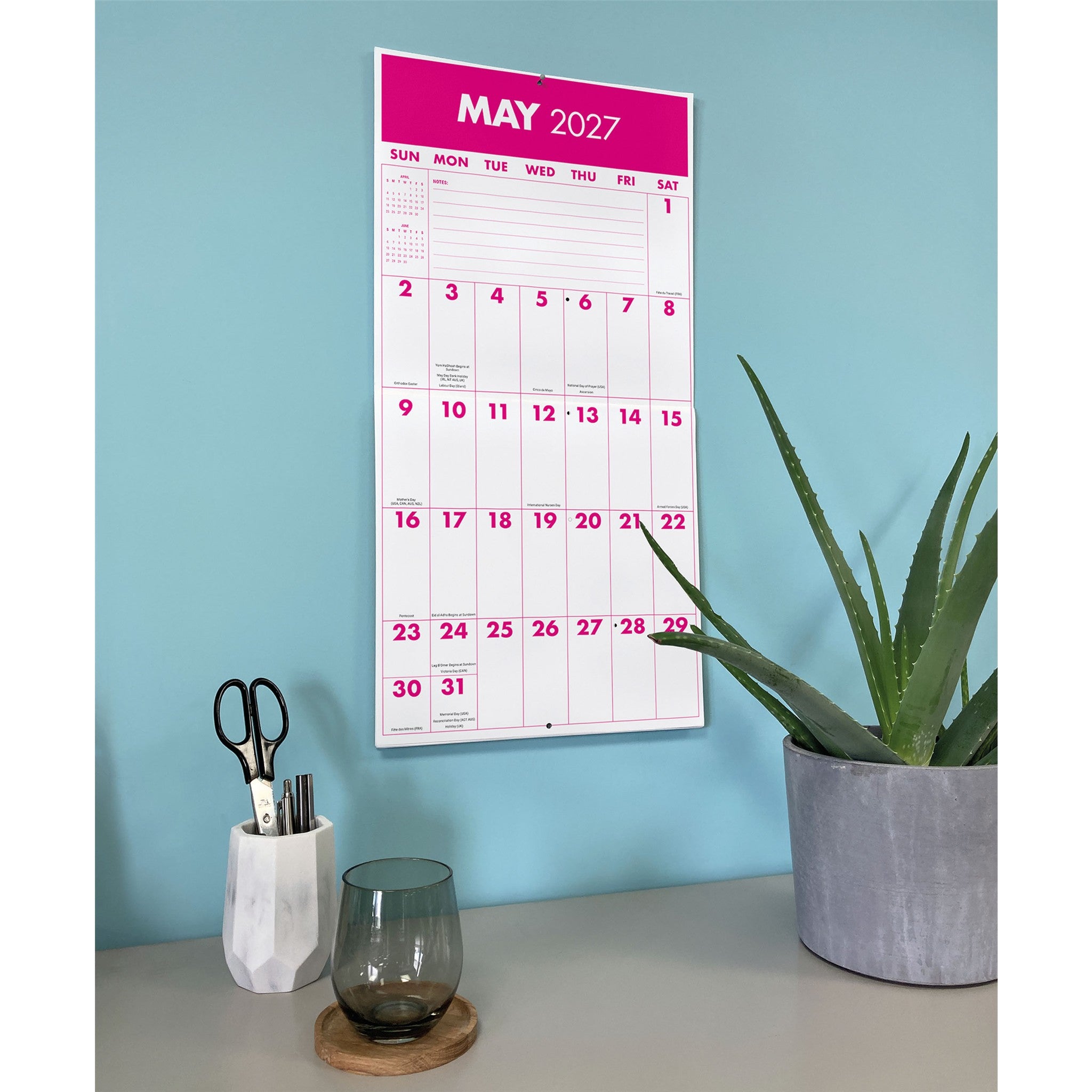 Calendrier Mural Mega Grid 2027