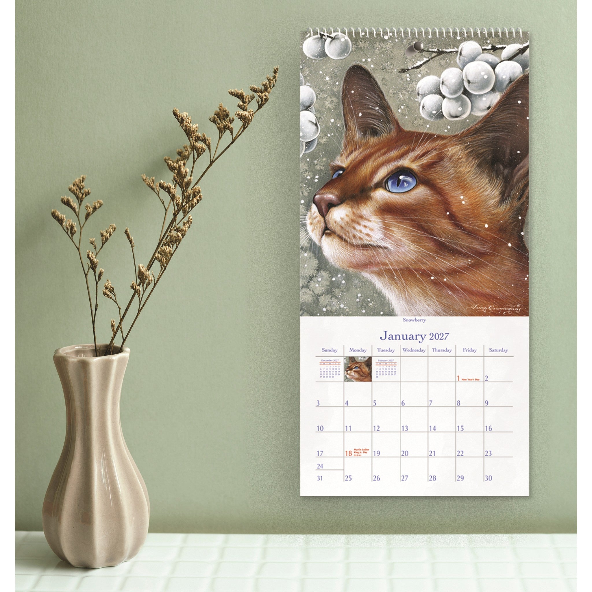 The Cat's Meow 2027 Slim Calendar - Online Only