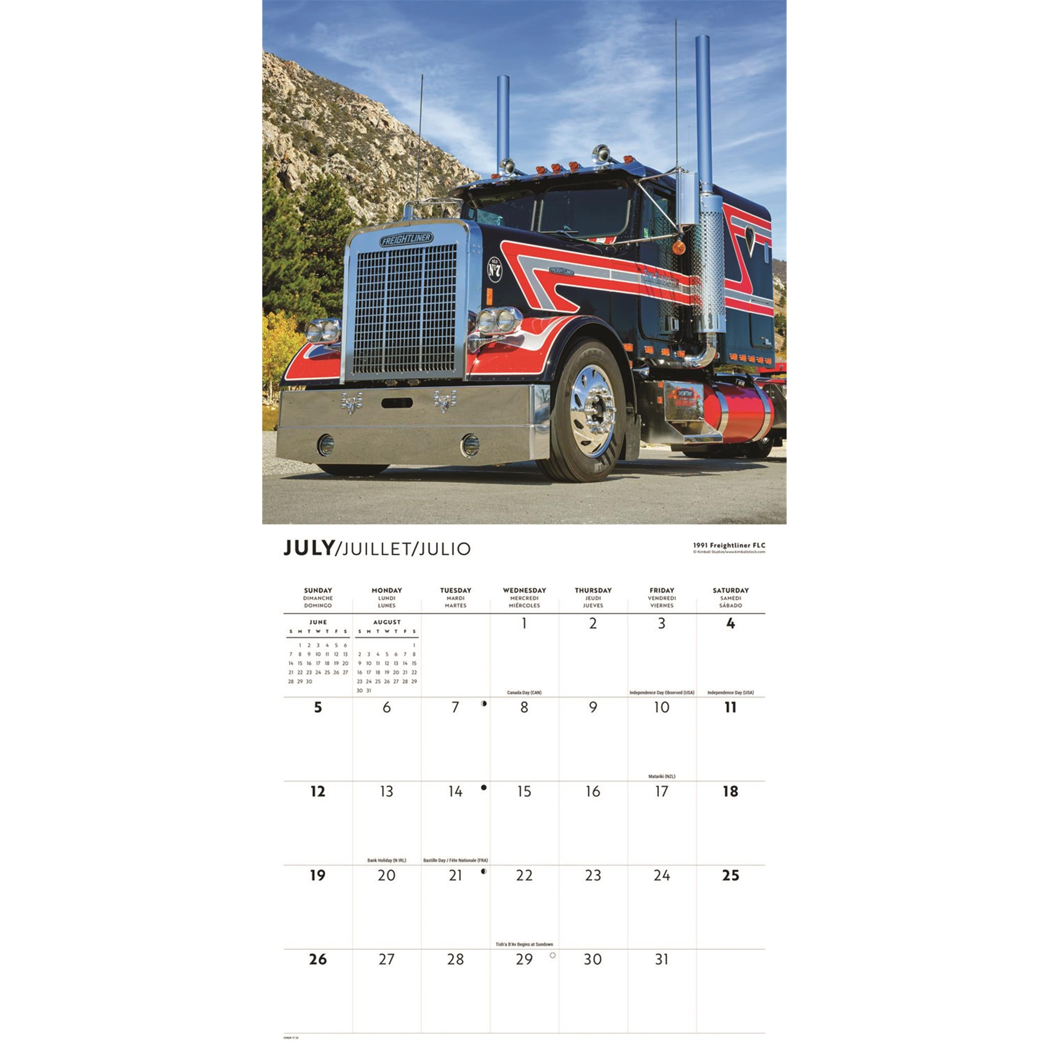 Calendrier mural Camions 2026