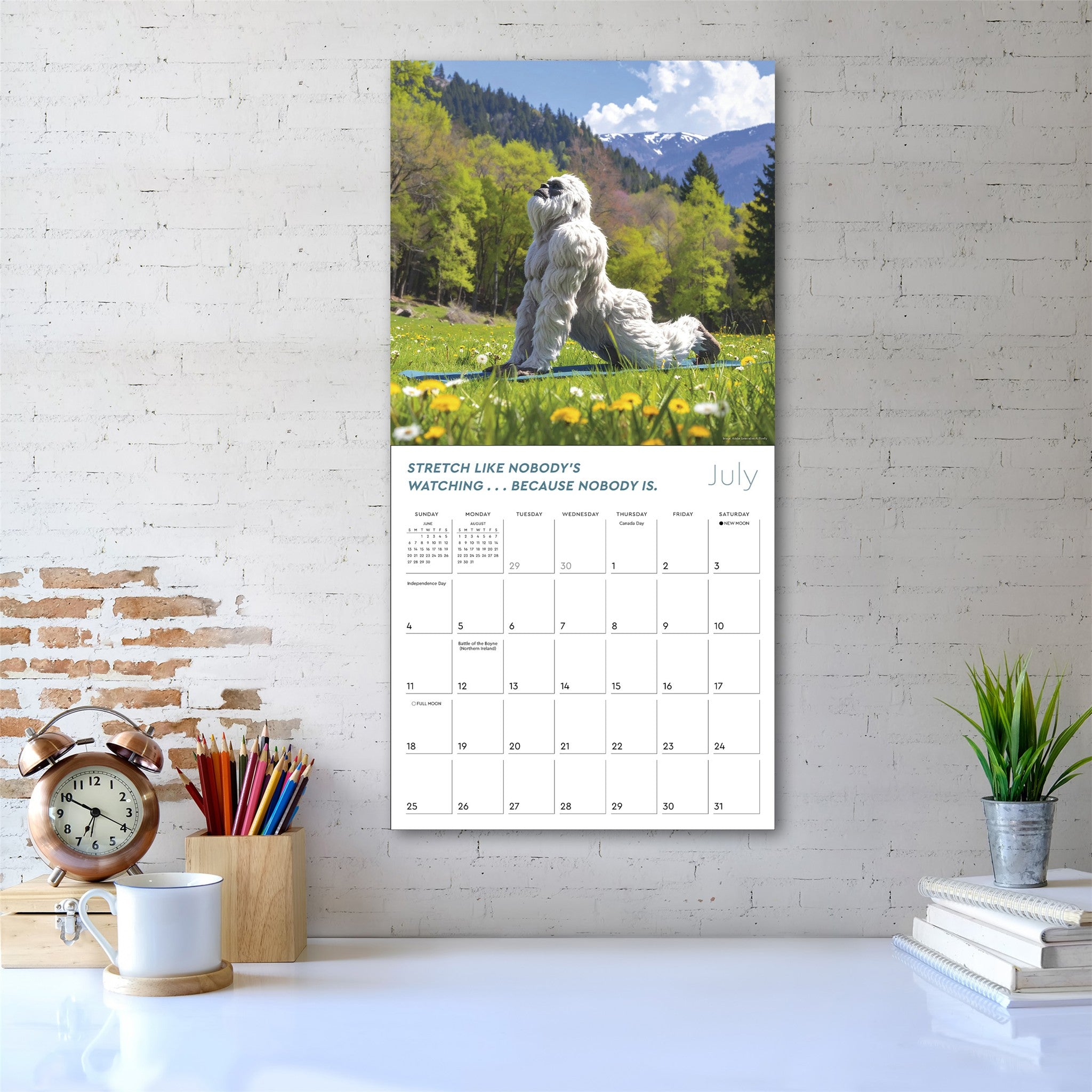 Yeti Yoga 2027 Wall Calendar - Online Only