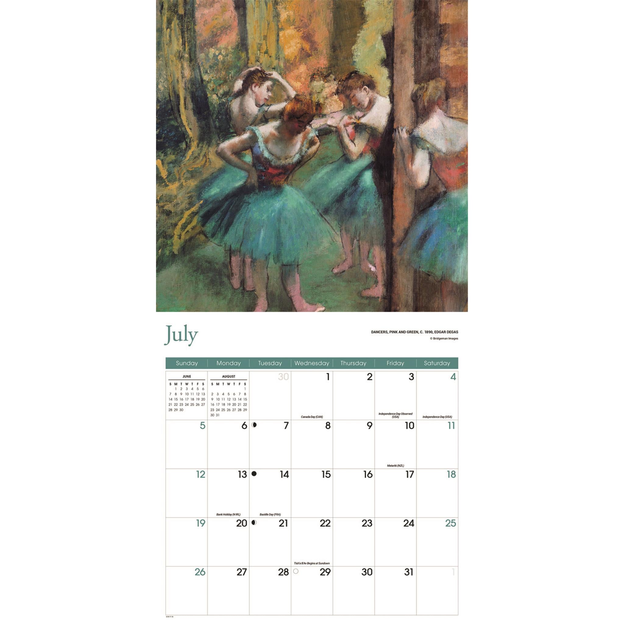 Impressionist 2026 Wall Calendar