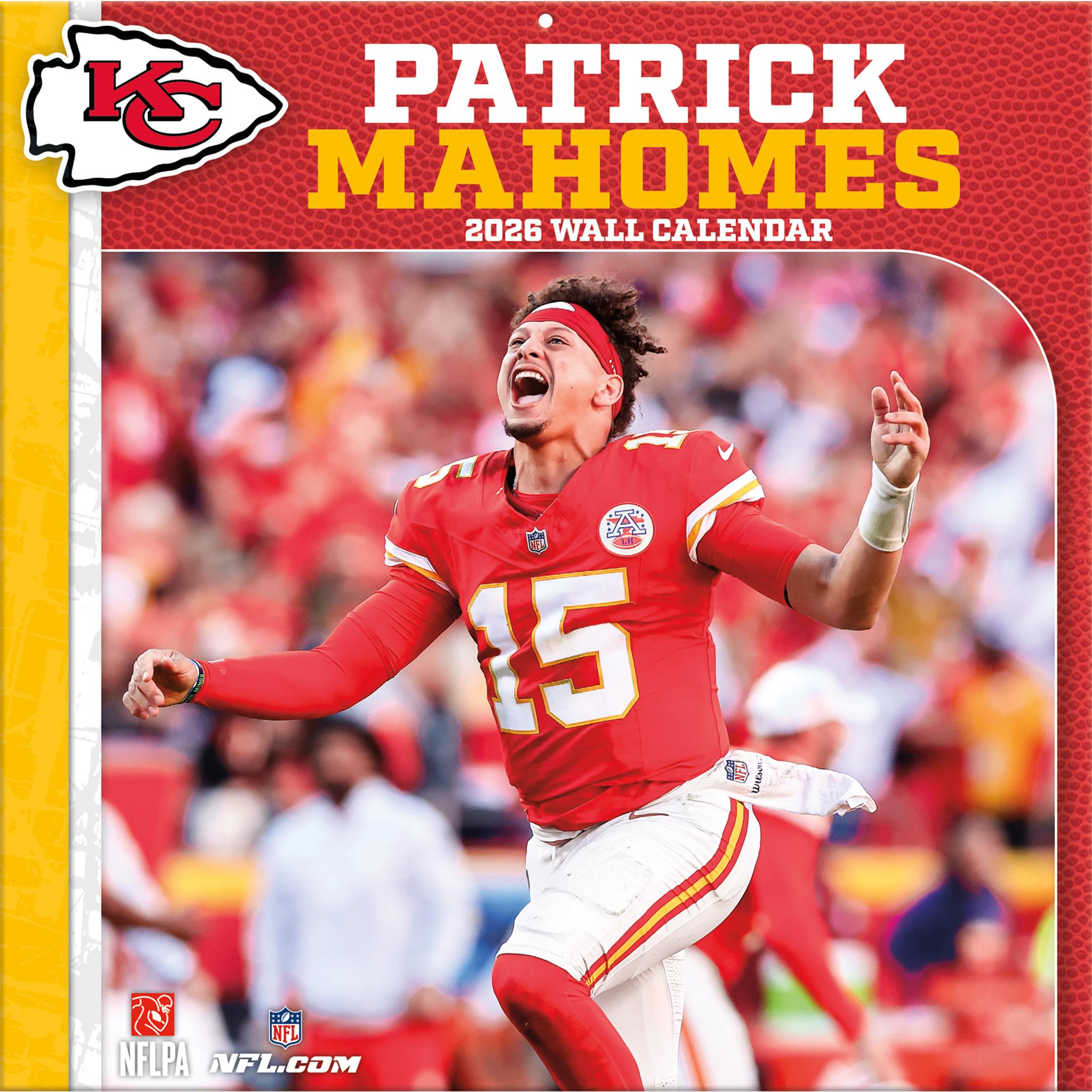 Calendrier mural NFL Patrick Mahomes Kansas City Chiefs 2026