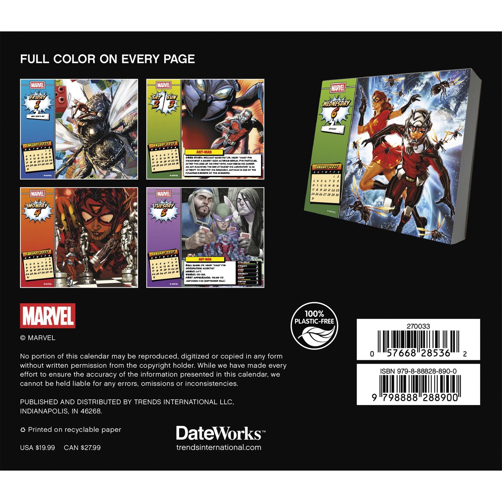History of Marvel 2027 Box Calendar