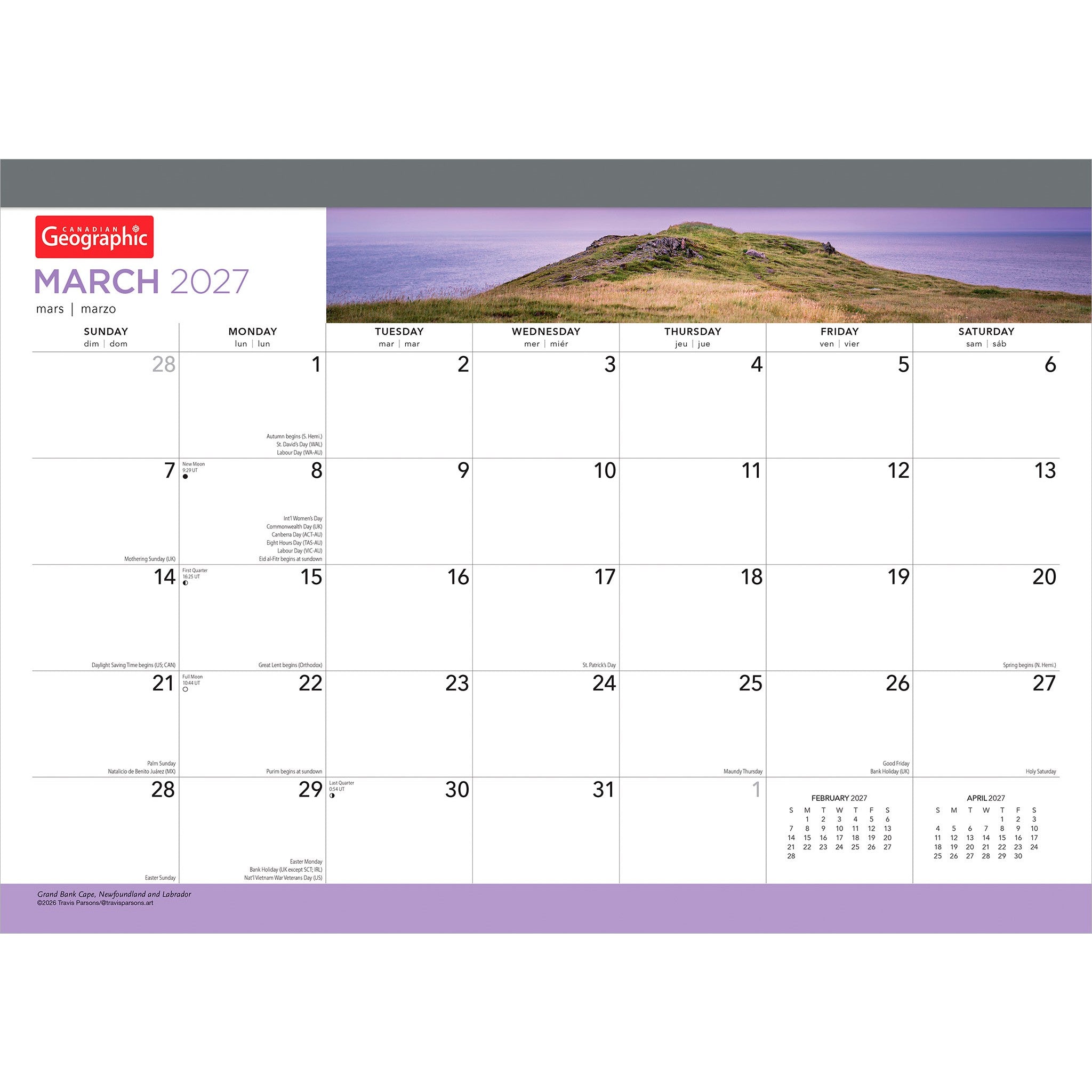 Canadian Geographic 2027 Desk Pad Calendar