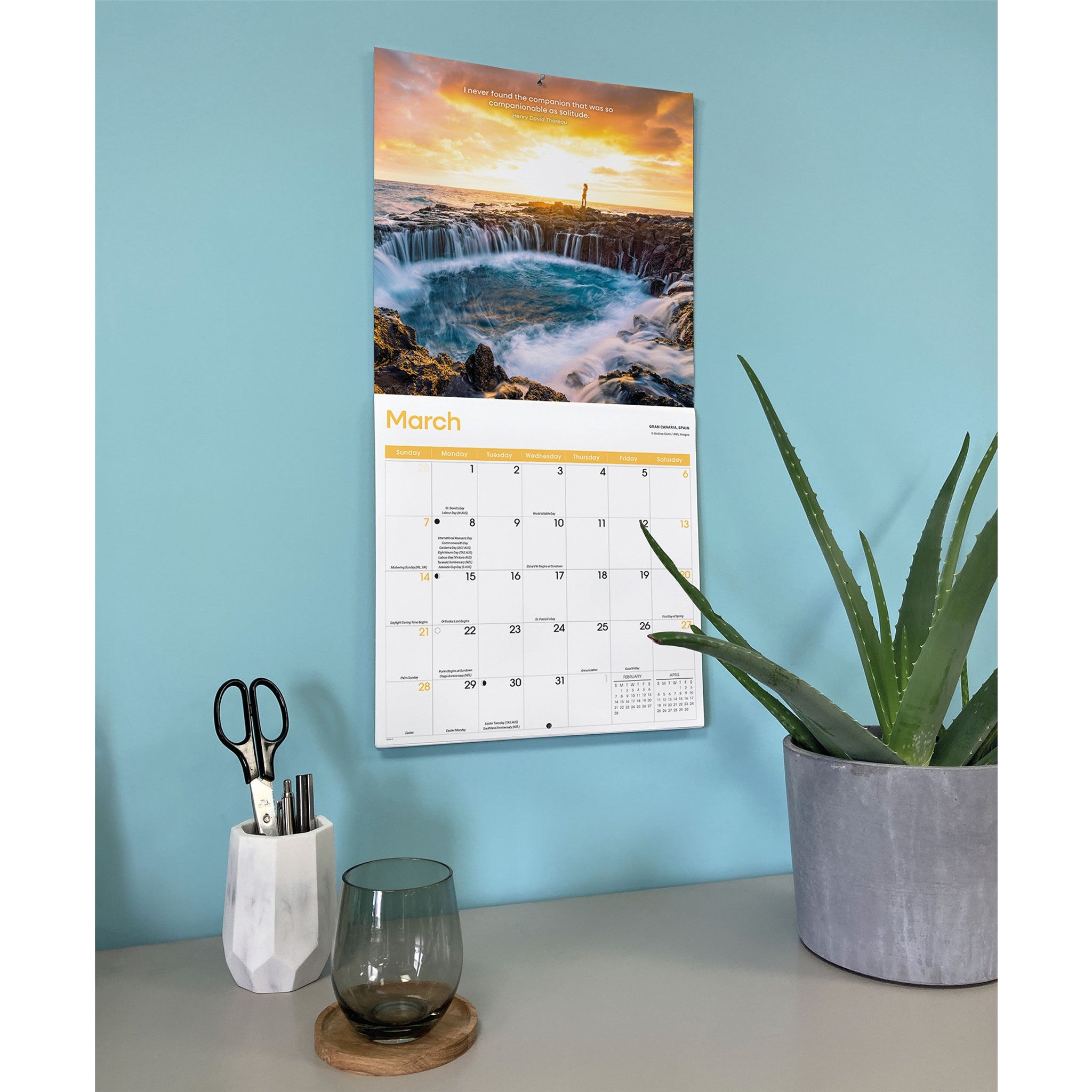 Calendrier mural Solitude 2027