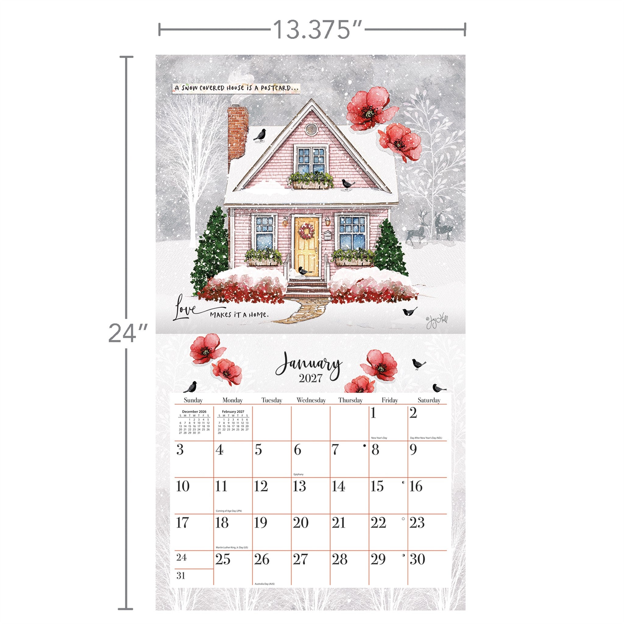 Calendrier Mural 2027 "Bénis Cette Maison" - Exclusivité en ligne